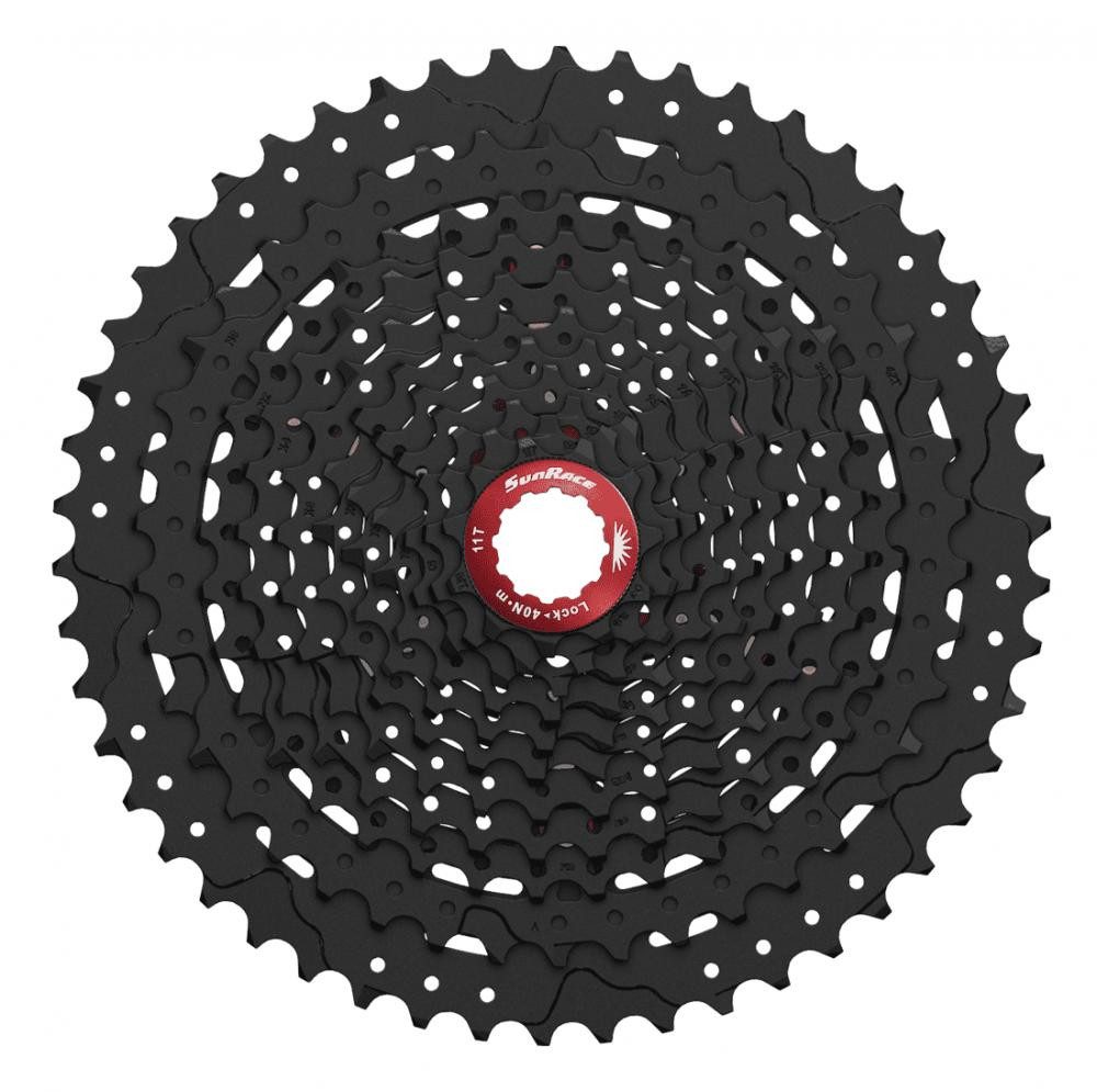 Zahnkranz SunRace Kassette CSMX8 EAY 11-fach Fluid Drive Plus 11-42 Zähne schwar