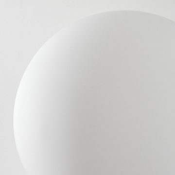hofstein Stehlampe Stehlampe aus Metall/Glas in Schwarz/Weiß, ohne Leuchtmittel, Leuchte mit Glasschirmen (15cm),Fußschalter, 6xG9, ohne Leuchtmittel