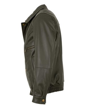 Maddox Lederjacke Holdo MADDOX - Herren Echtleder Lederjacke Blouson Lammnappa granit