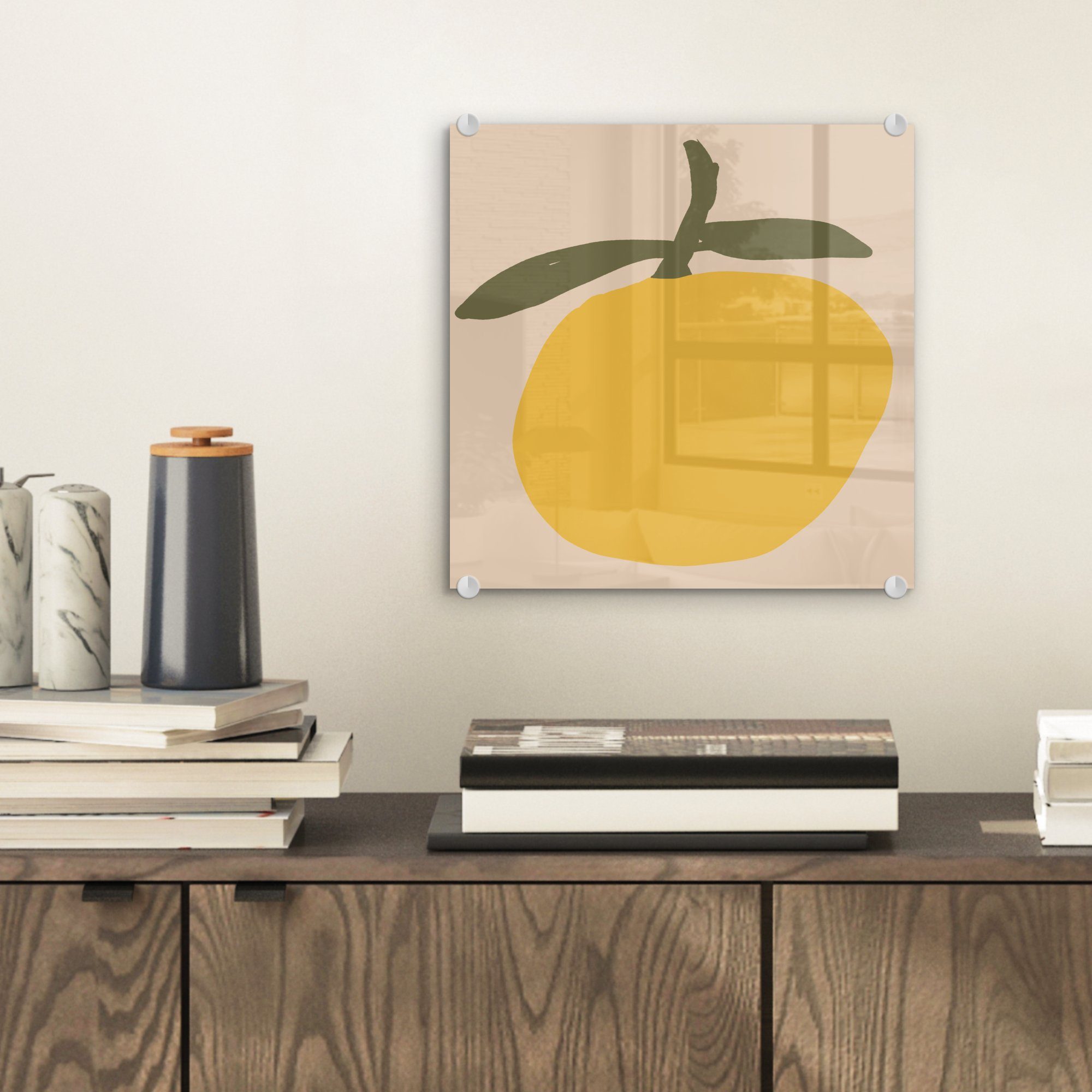 MuchoWow Acrylglasbild Obst - Abstrakte Kunst günstig online kaufen