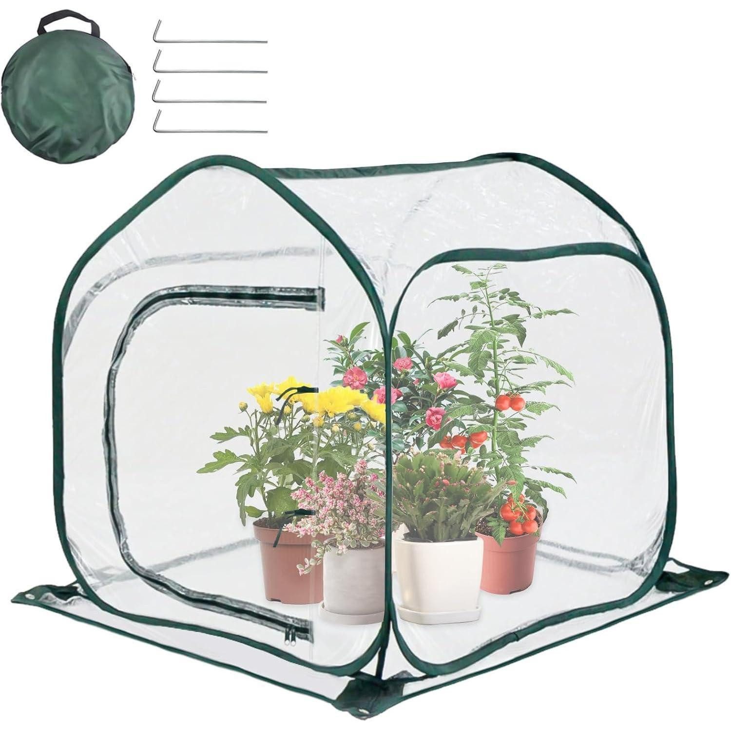 LuxusKollektion Winterschutzhaube Überwinterungszelt für Pflanzen Pop Up Ge günstig online kaufen