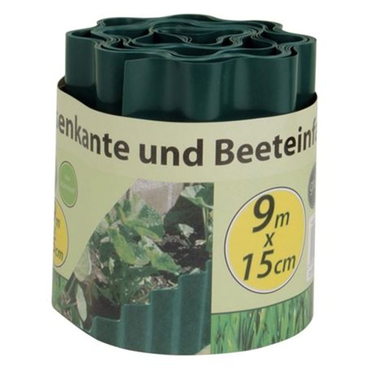 Grüner Jan Rasenkante Beetumrandung 9m Beeteinfassung Rasenabgrenzung Mähkante Palisade