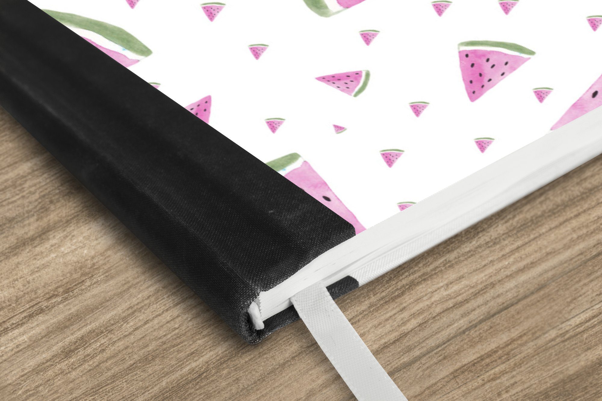Thumbnail - MuchoWow Notizbuch Wassermelone - Aquarell - Pastell, Notebook, Notizblock a5, Tagebuch, Journal Liniert