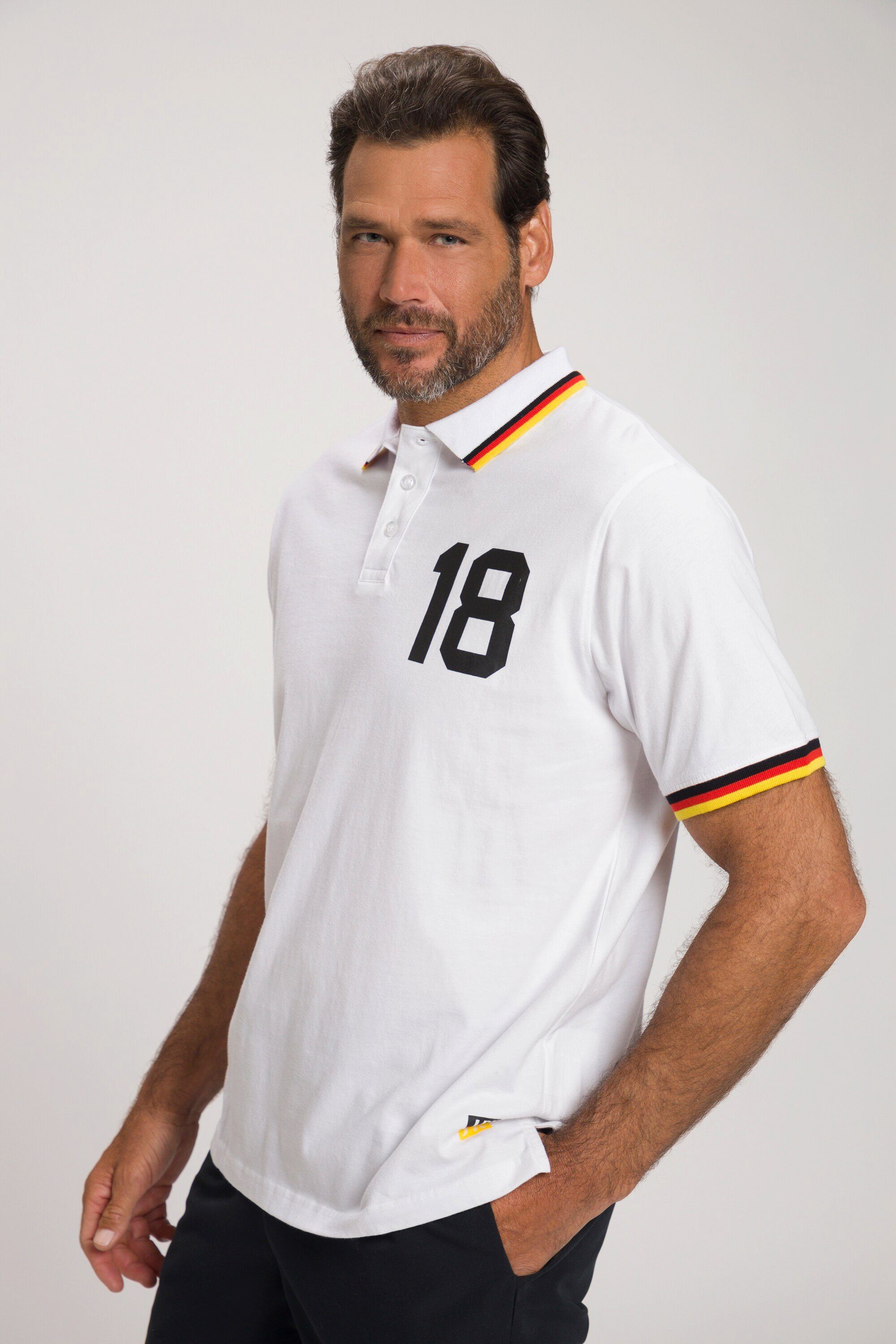 JP1880 Poloshirt Poloshirt Fußball WM Halbarm