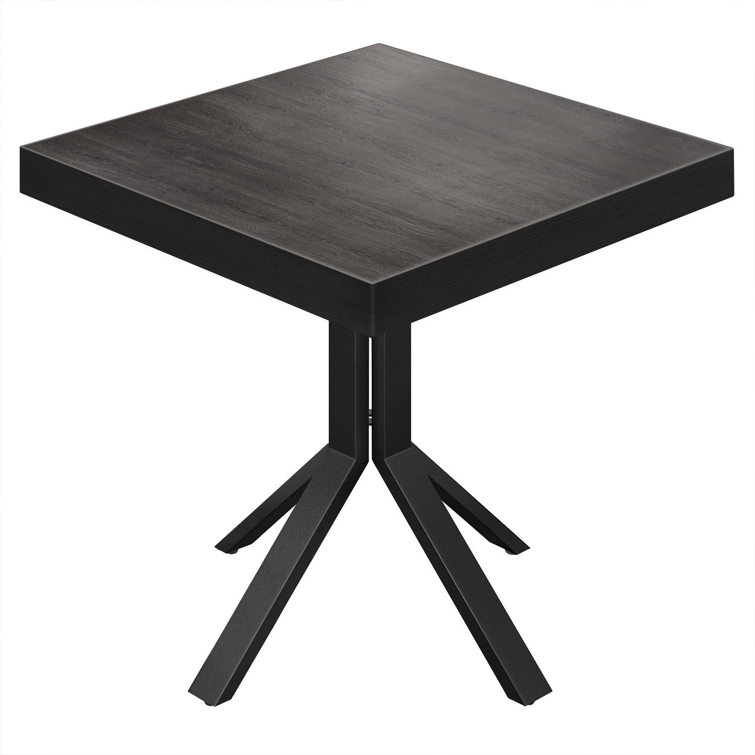 GGMMÖBEL Bistrotisch HPL Beschichtet (1 Stück), Quadratisch Innen Edle Optik/Hohe Tragkraft/Langlebig
