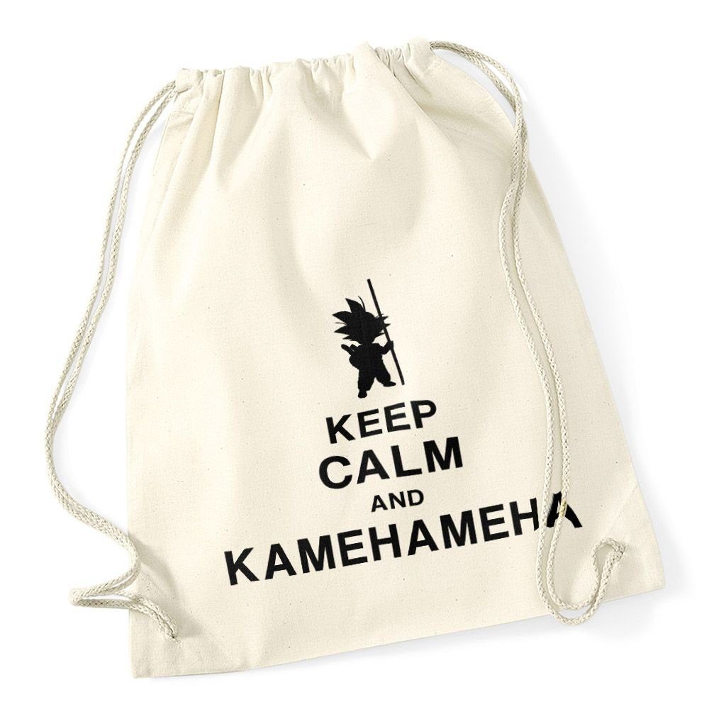 Autiga Turnbeutel Turnbeutel Keep Calm and Kamehameha Son Goku Dragonball Hipster