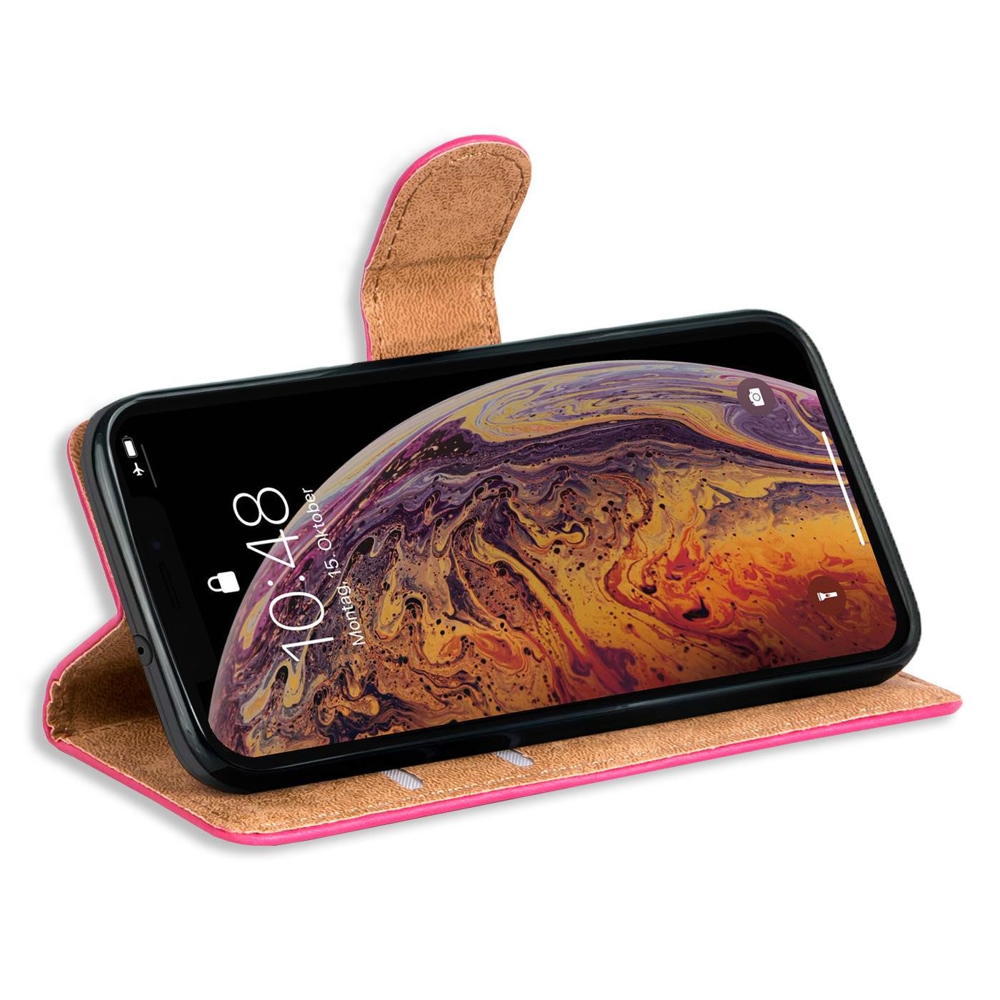 CoolGadget Handyhülle Wallet Klapp Tasche Book Case für Apple iPhone XR 6,1 Zoll, Hülle Klapphülle Flip Cover Etui Schutzhülle