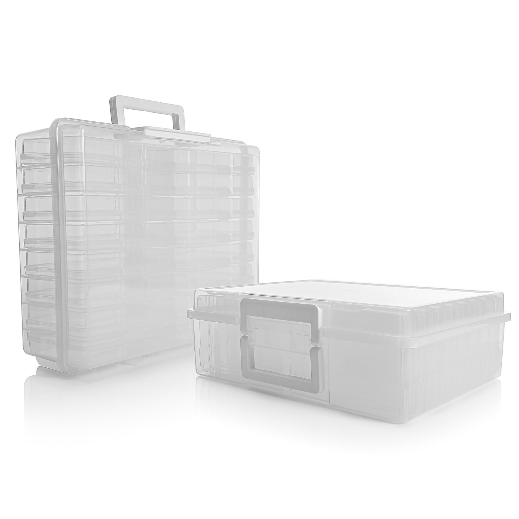 BigDean Fotobox 2 Stück Fotoaufbewahrungsbox mit günstig online kaufen