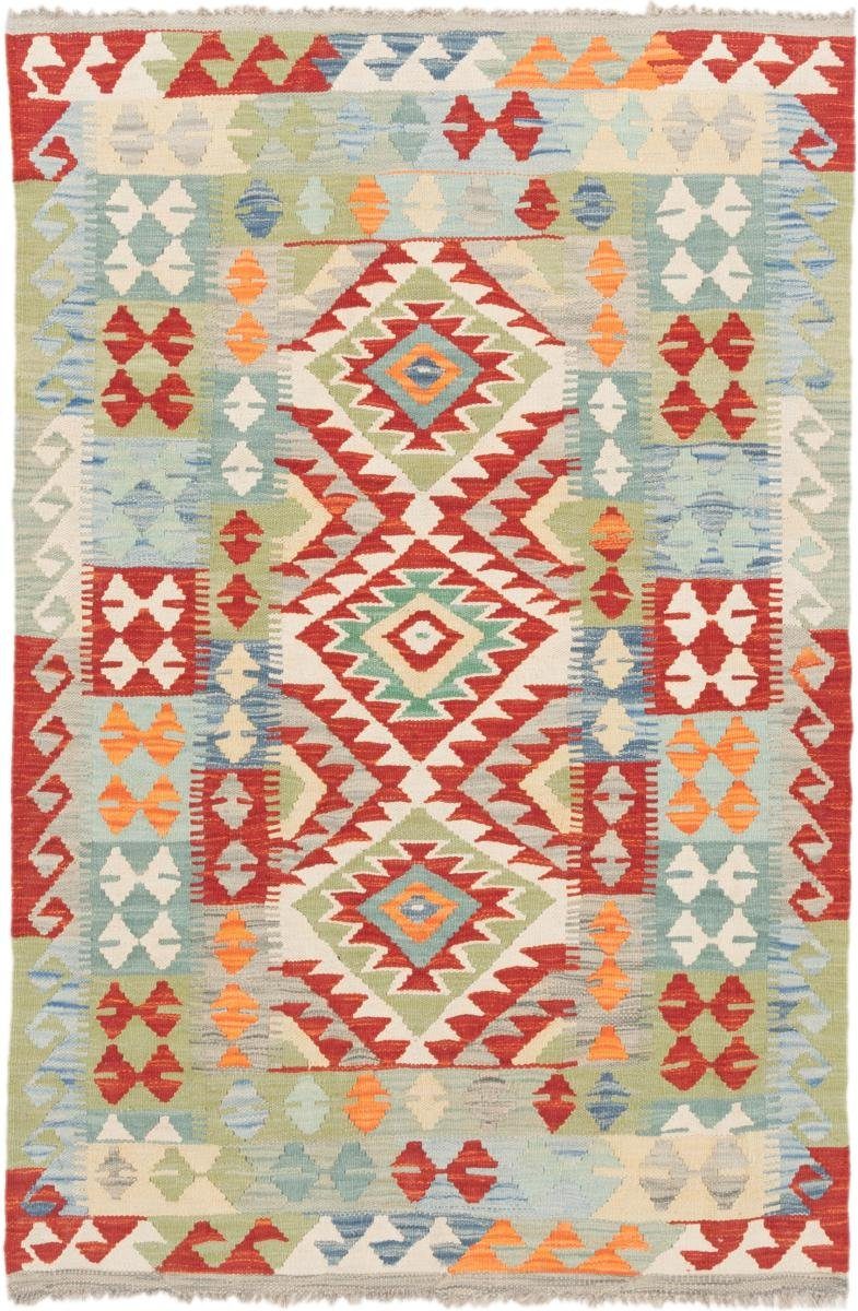 Orientteppich Kelim Afghan 102x153 Handgewebter Orientteppich, Nain Trading, rechteckig, Höhe: 3 mm