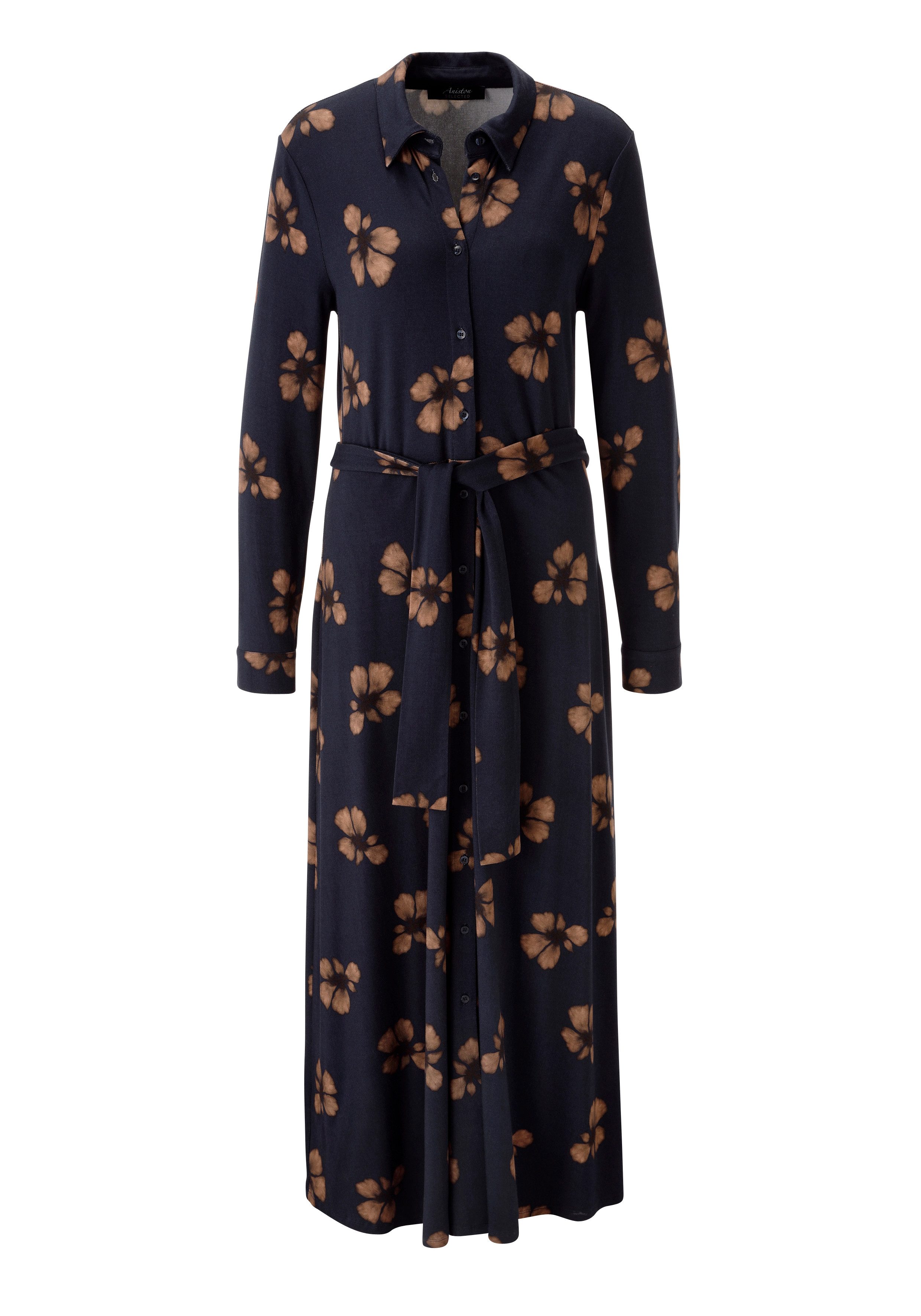 Aniston SELECTED Midikleid mit Blumenblüten-Print und abnehmbaren Bindeband - NEUE KOLLEKTION – Bild 5 von 5