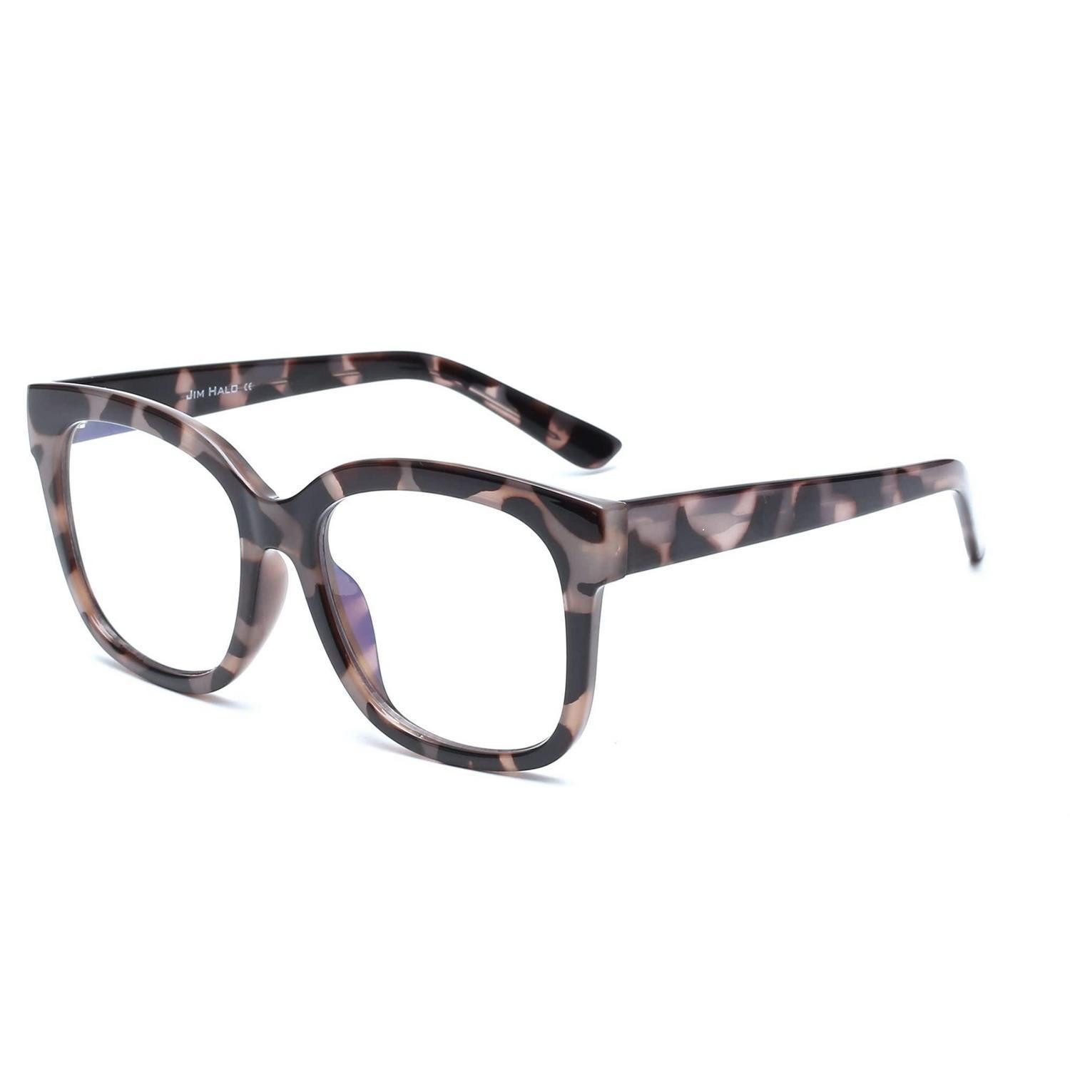 LuxusKollektion Brille Blaulichtblocker Brille Damen Übergroß Quadratisch Grau