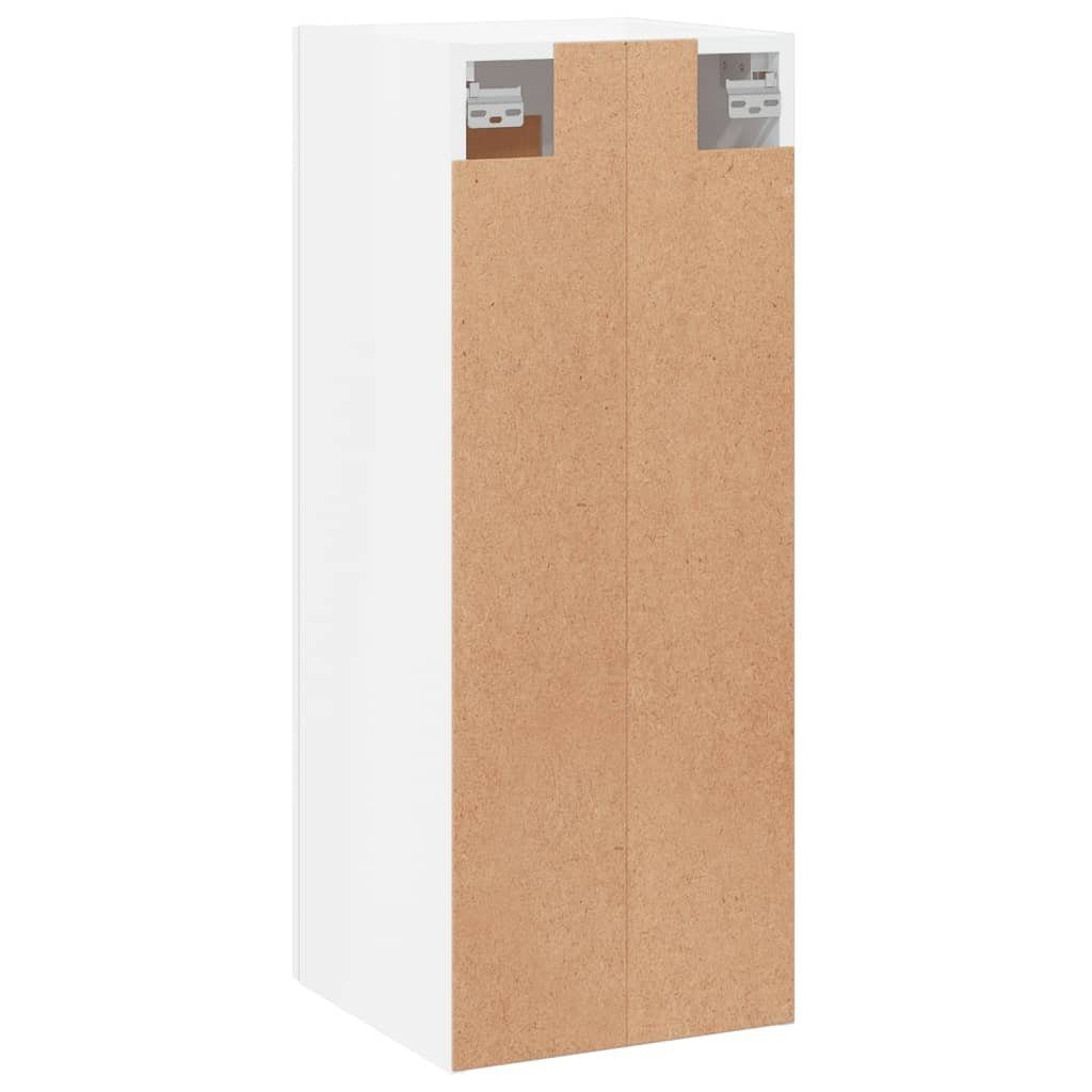 Sideboard cm vidaXL Hochglanz-Weiß 34,5x34x90 St) (1 Wandschrank Holzwerkstoff