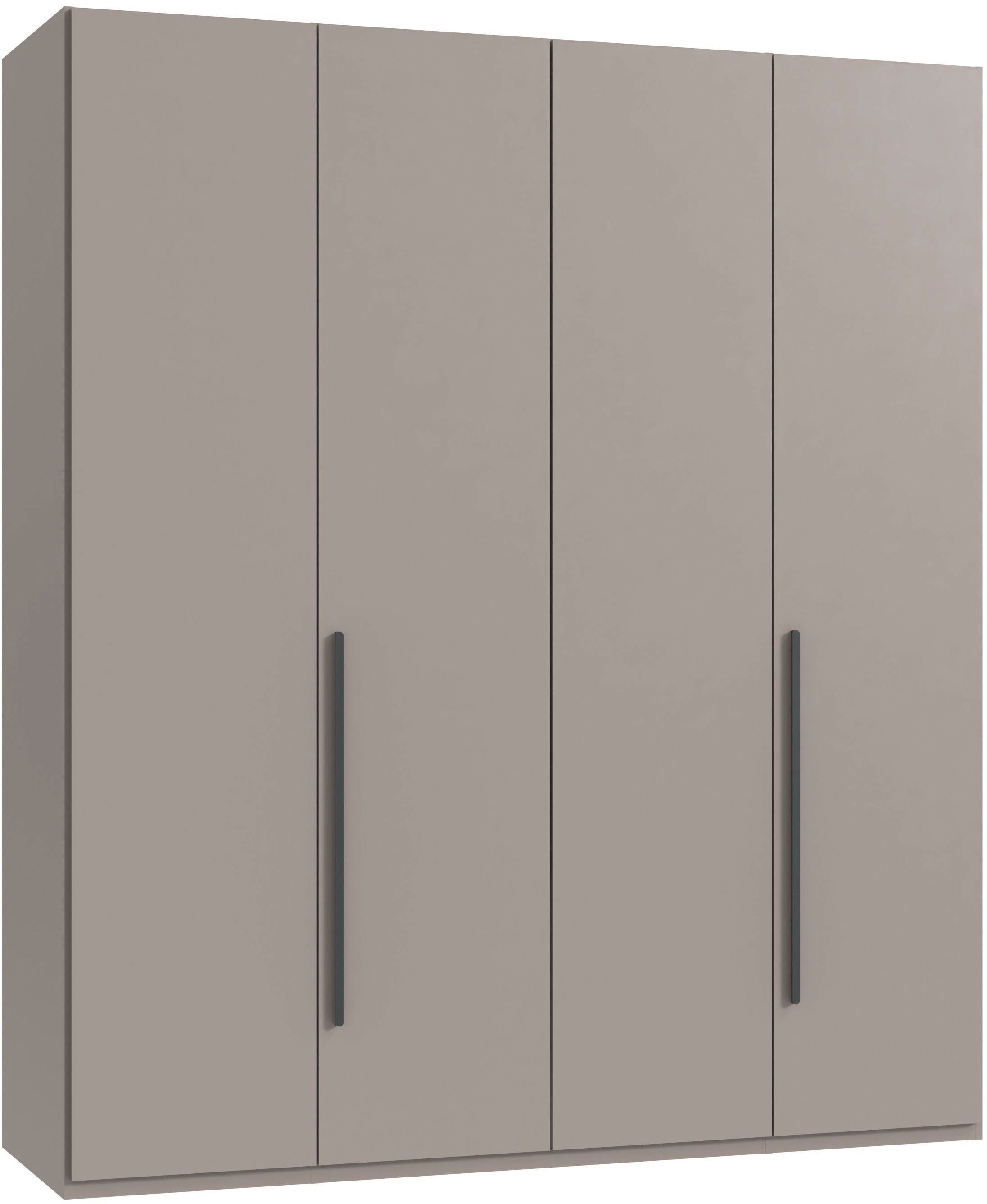 Wimex Drehtürenschrank Kleiderschrank London, in den Breiten 180cm, 225cm oder 270cm (mit verschiedenen Griffen in goldfarben, silberfarben oder schwarz) wahlweise mit Basic- oder Premium-Ausstattung erhältlich