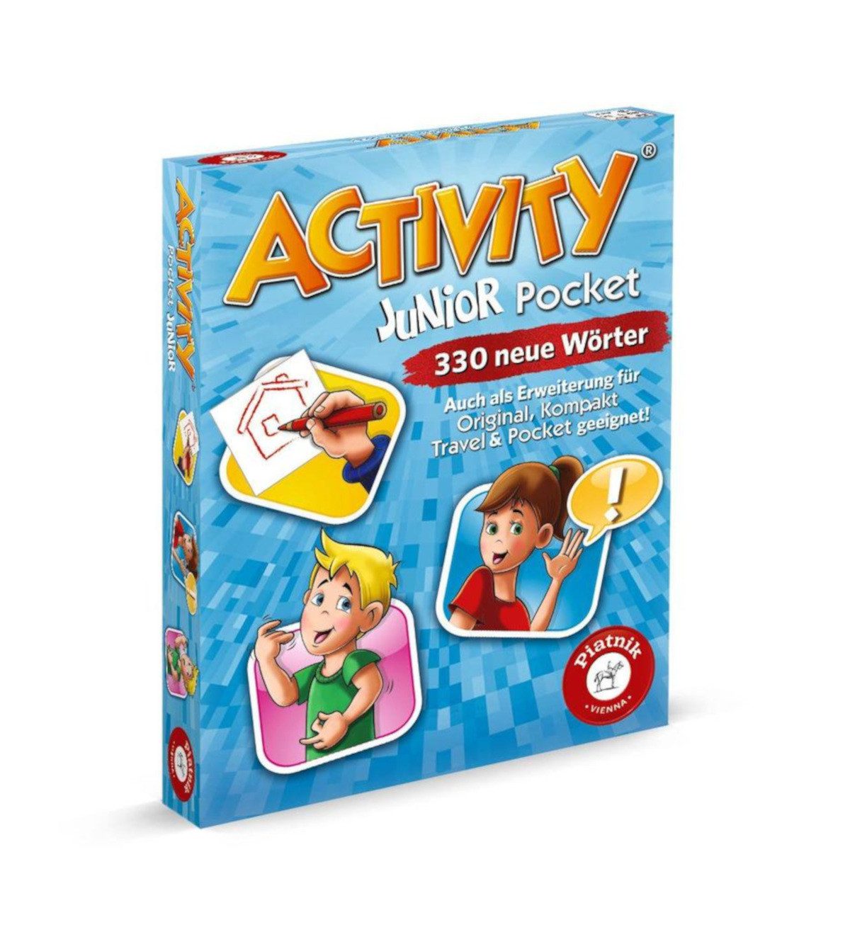 Piatnik Spiel Activity Pocket Junior, kompakte Reise-Edition