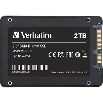 Verbatim Vi550 2 TB SSD-Festplatte (2 TB) 2,5""