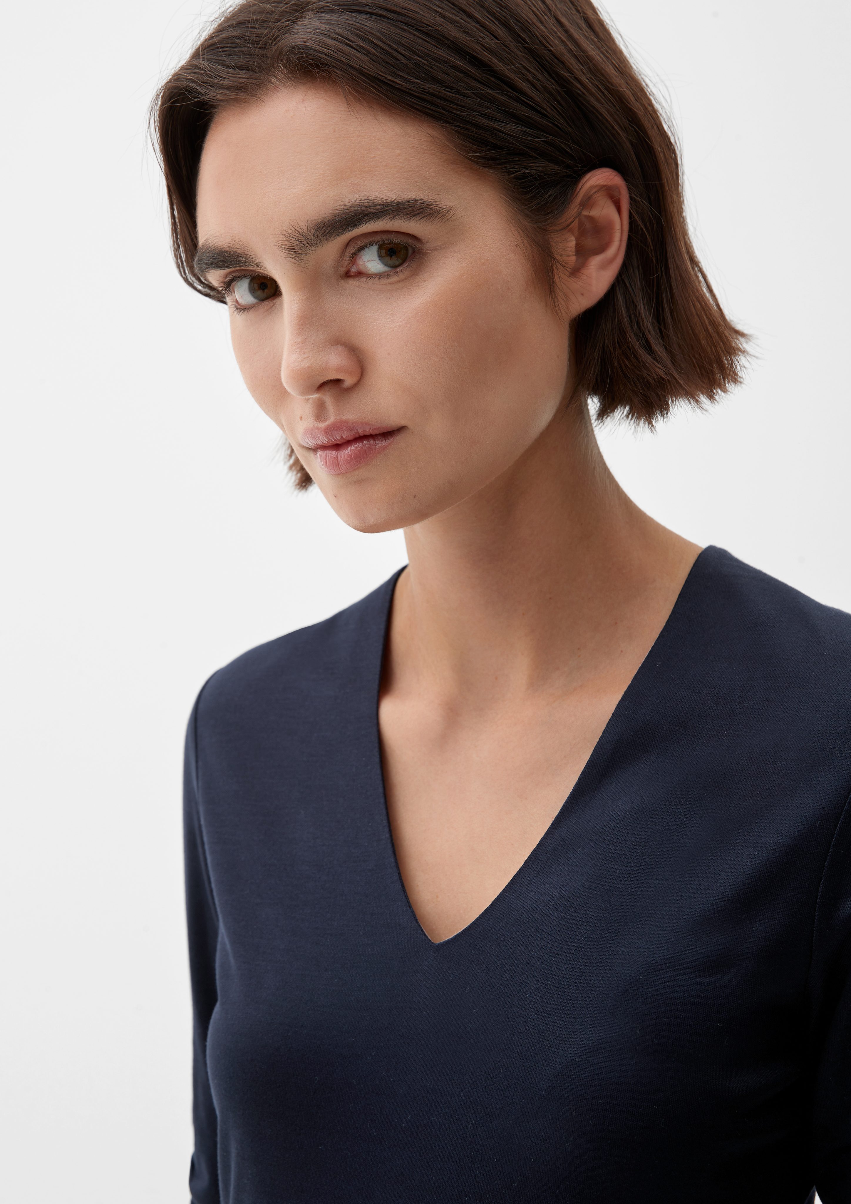 s.Oliver BLACK LABEL Kurzarmshirt T-Shirt mit günstig online kaufen