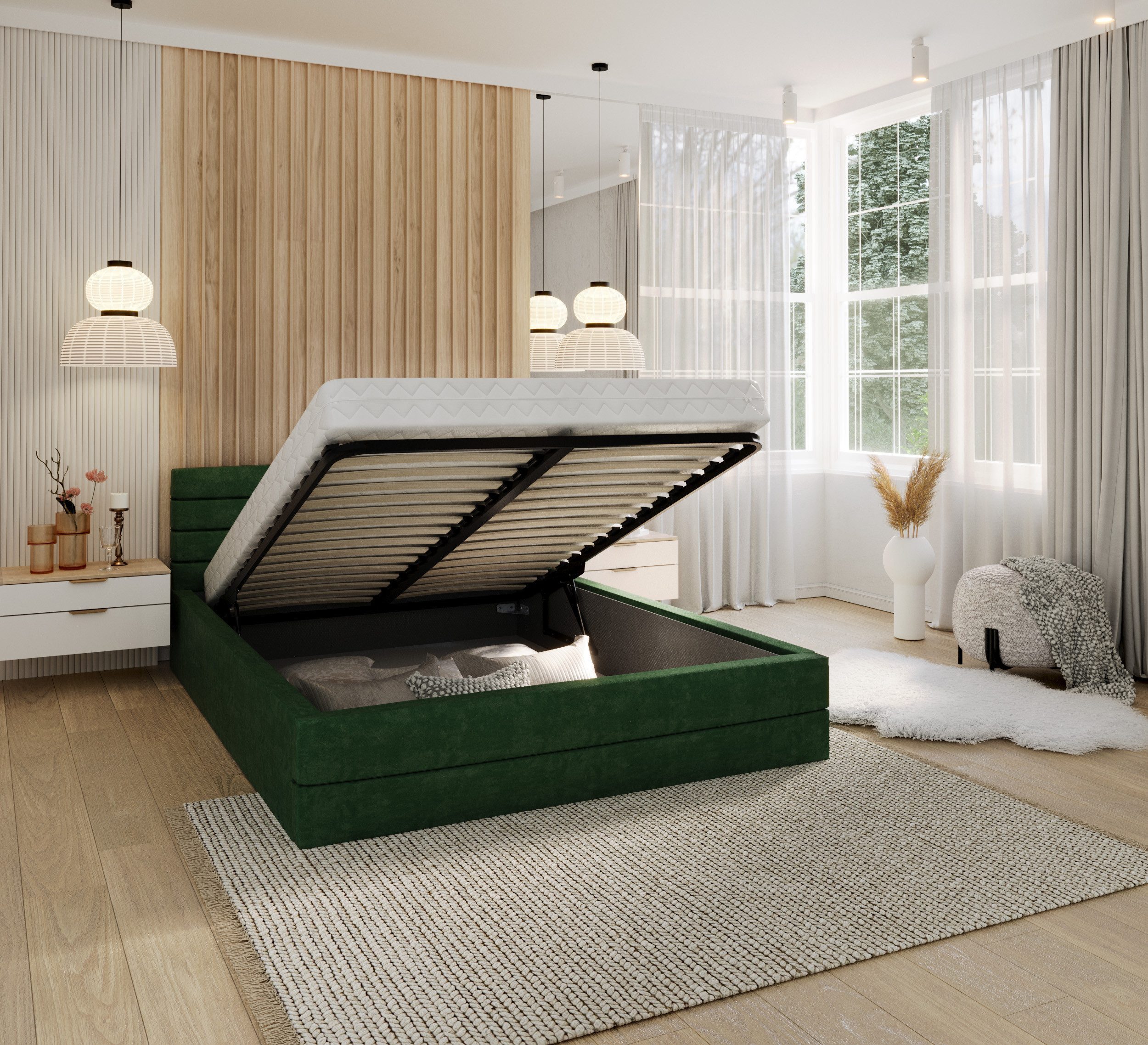FDM Polsterbett Bettrahmen Bettgestell 90x200, 120x200, günstig online kaufen