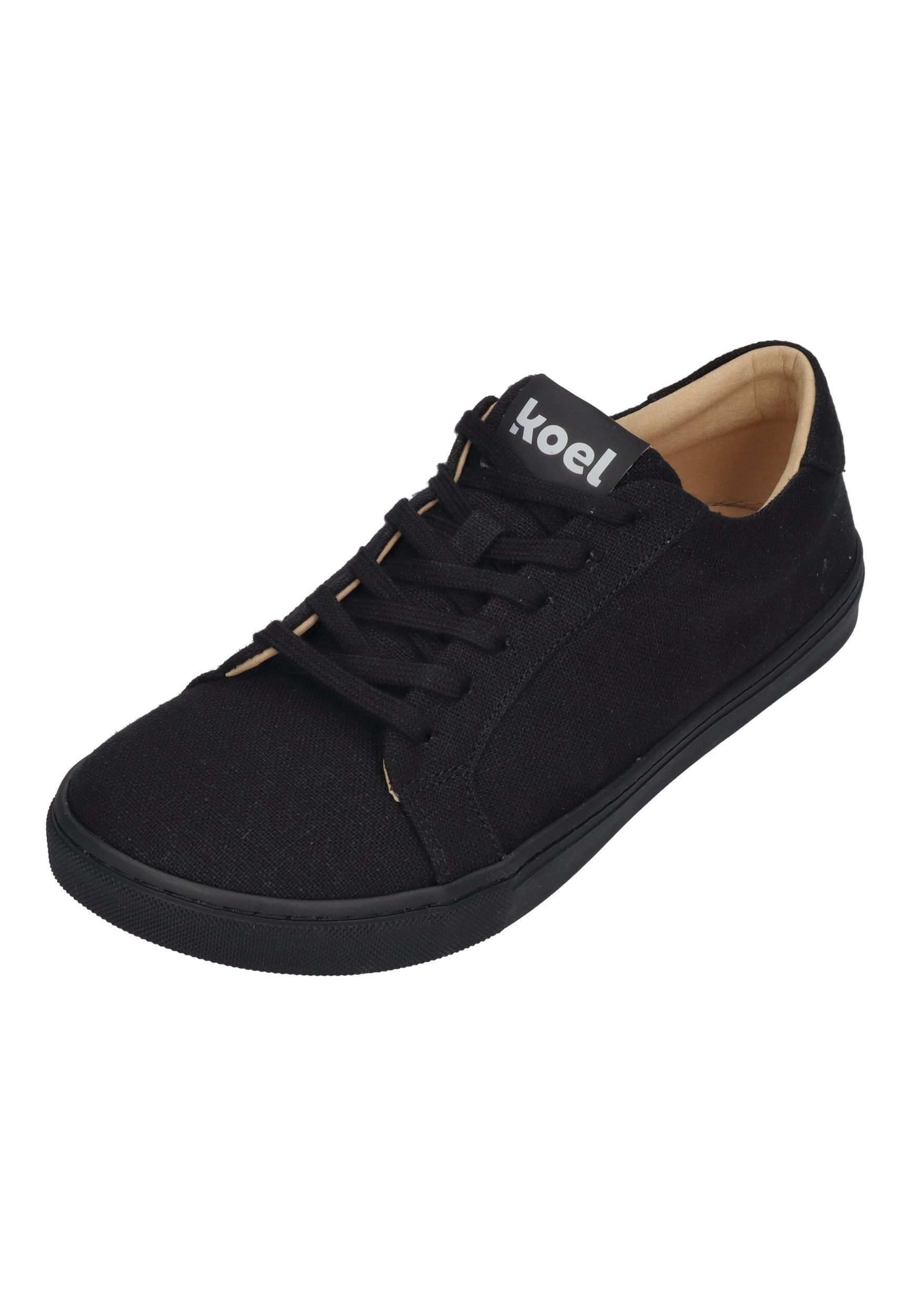 KOEL HAZEL CANVAS Barfußschuh Black Mono