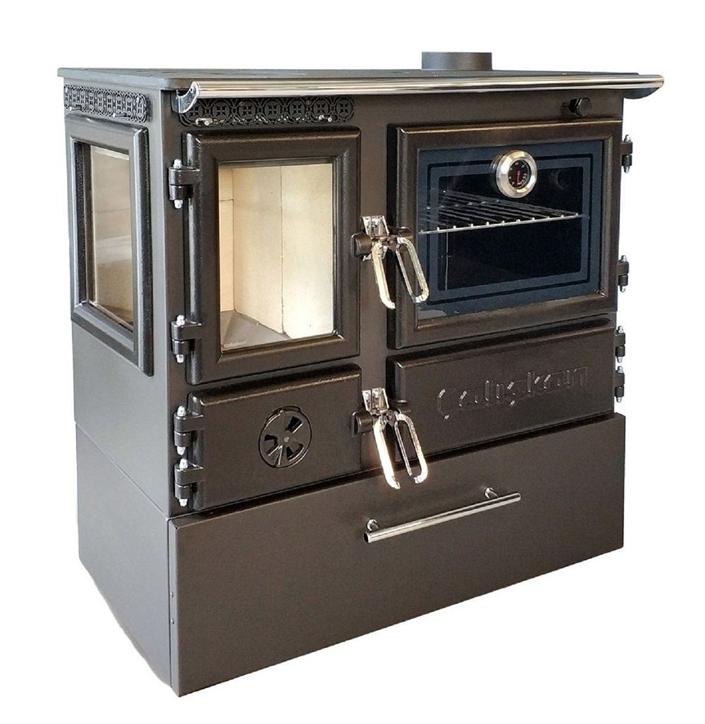 Caliskan Festbrennstoffherd Panorama-Holzherd Modell 214-3D BOX, 6,42 kW