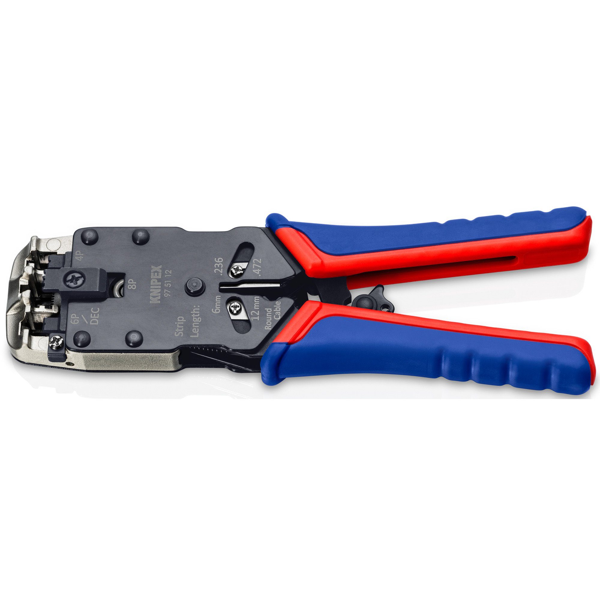 Knipex Crimpzange KNIPEX Crimpzange 97 51 12, (RJ-10, RJ-11/12 und