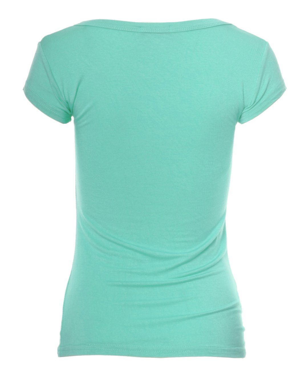 Kurzarm Fit Muse 1001 Skinny T-Shirt Basic aqua T-Shirt