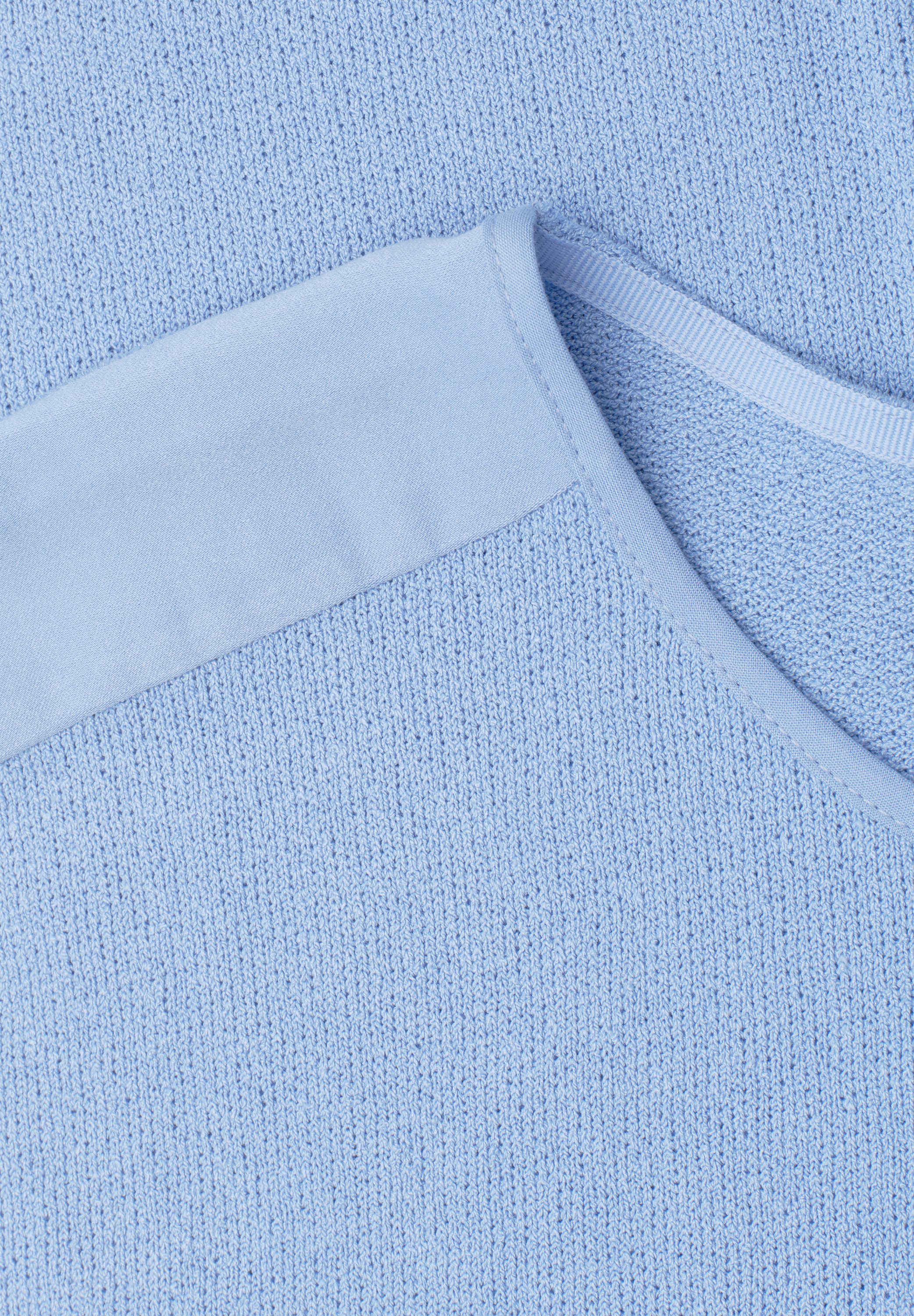 STREET ONE Shirttop unifarben, Sommershirt, in Strick-Optik – Bild 5 von 5