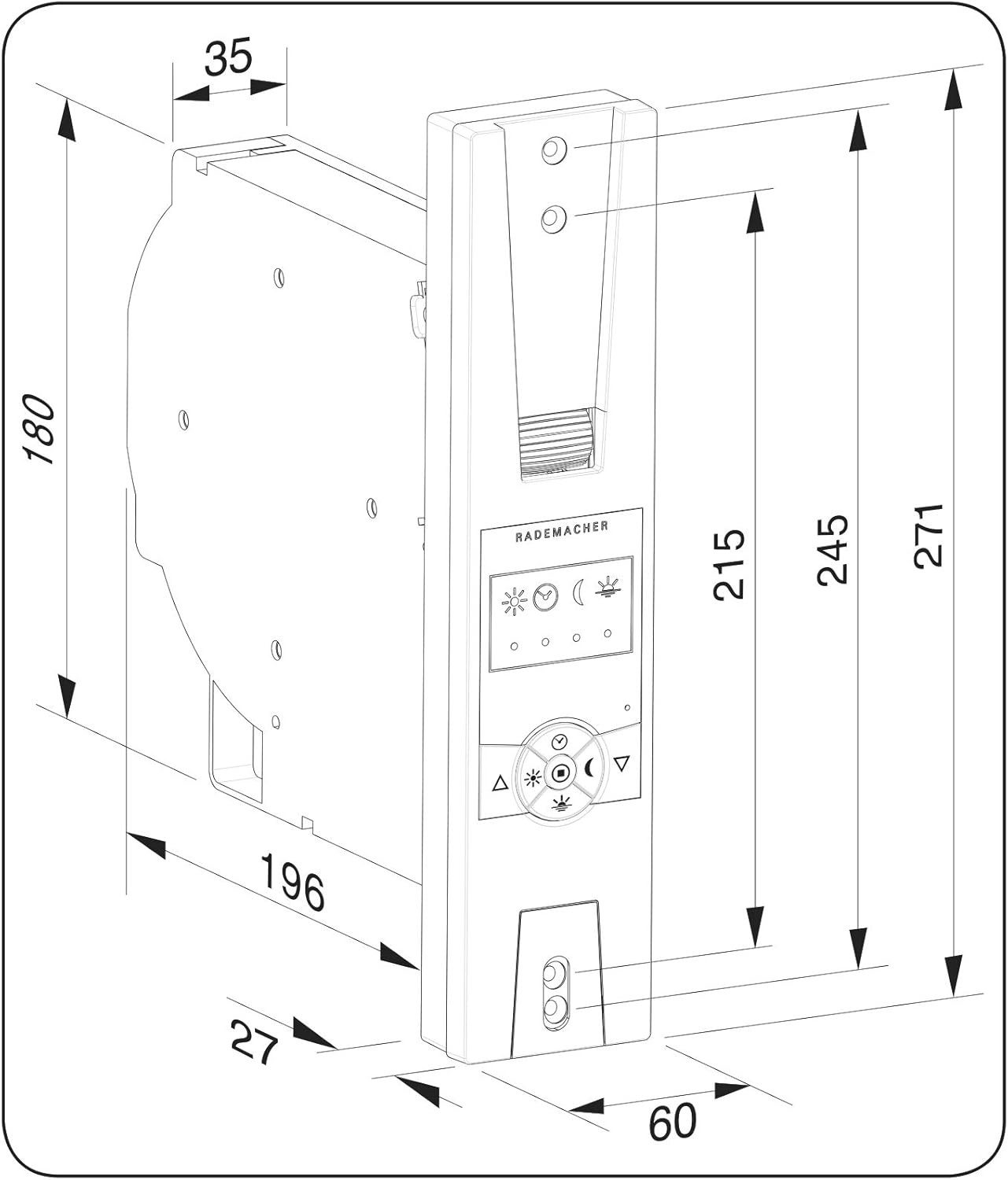 Rademacher Rollladengurt-Antrieb Rademacher RolloTron Standard DuoFern Plus 1405, ultraweiß, 14236011