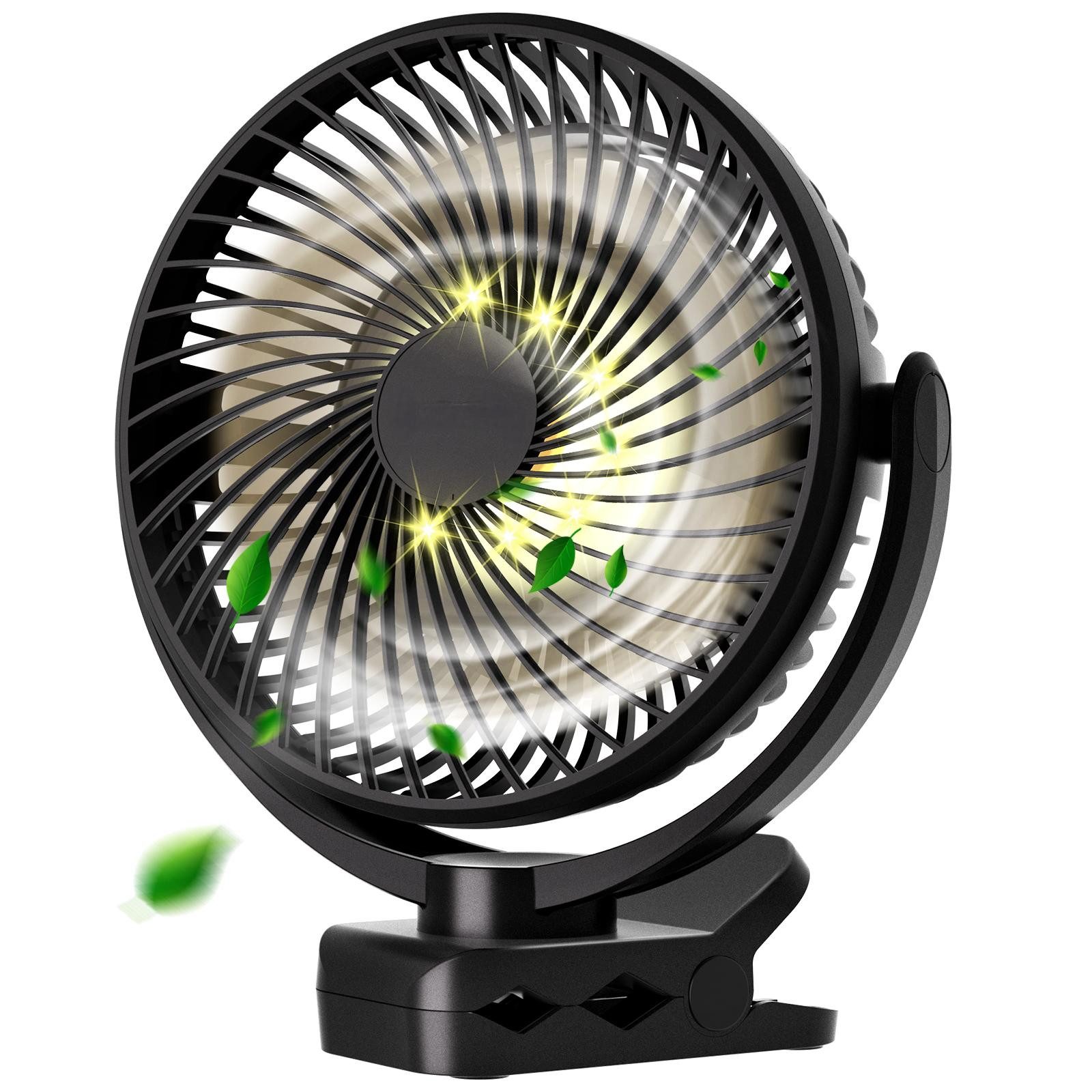 Tukrool Mini USB-Ventilator Ventilator mit Licht,3 günstig online kaufen