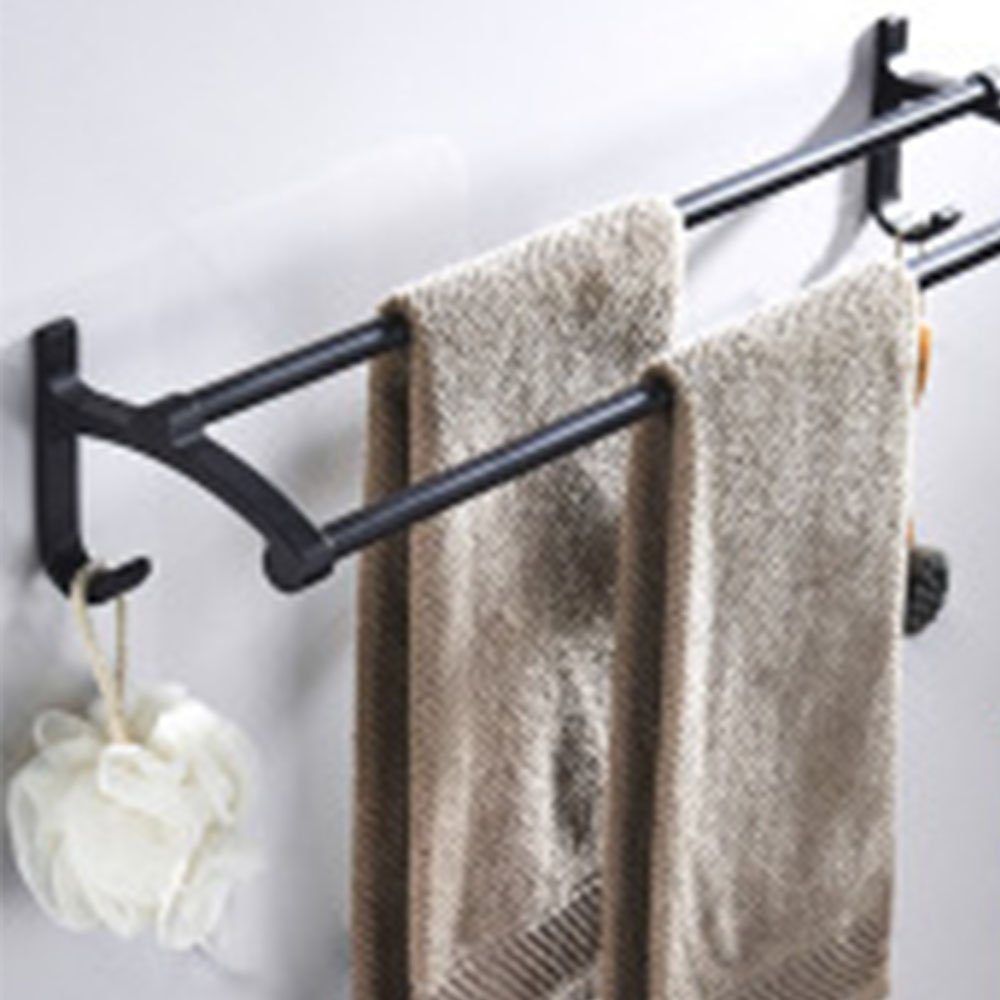 Handtuchhalter GelldG Aluminium, Handtuchhalter Wandbehang doppelter Handtuchhalter aus