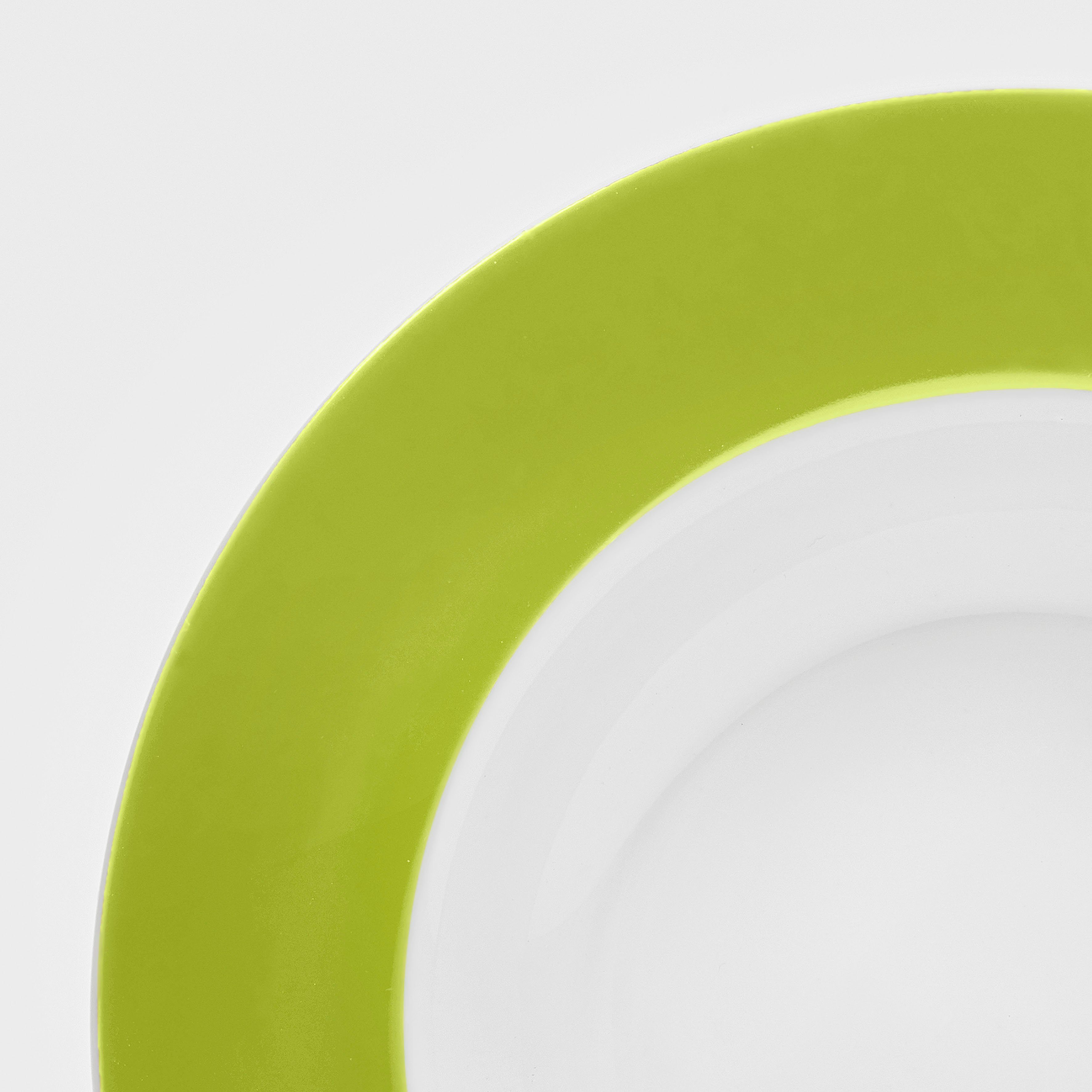 van Well Suppenteller Teller Set, Vario, (6 St), Porzellan, spülmaschinen- und mikrowellengeeignet, Ø 21,5 cm