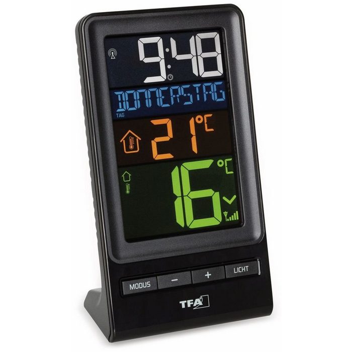 Tfa Badethermometer TFA Funk-Thermometer SPIRA Farbdisplay