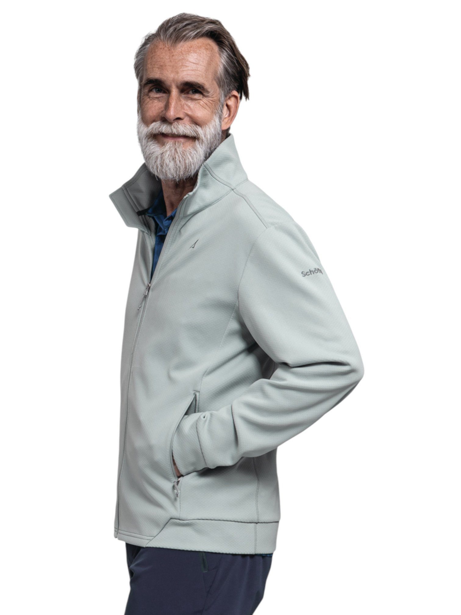 Schöffel Fleecejacke Hiking Fleece Style Uriezzo MNS (warm, schnelltrocknend) grau Herren