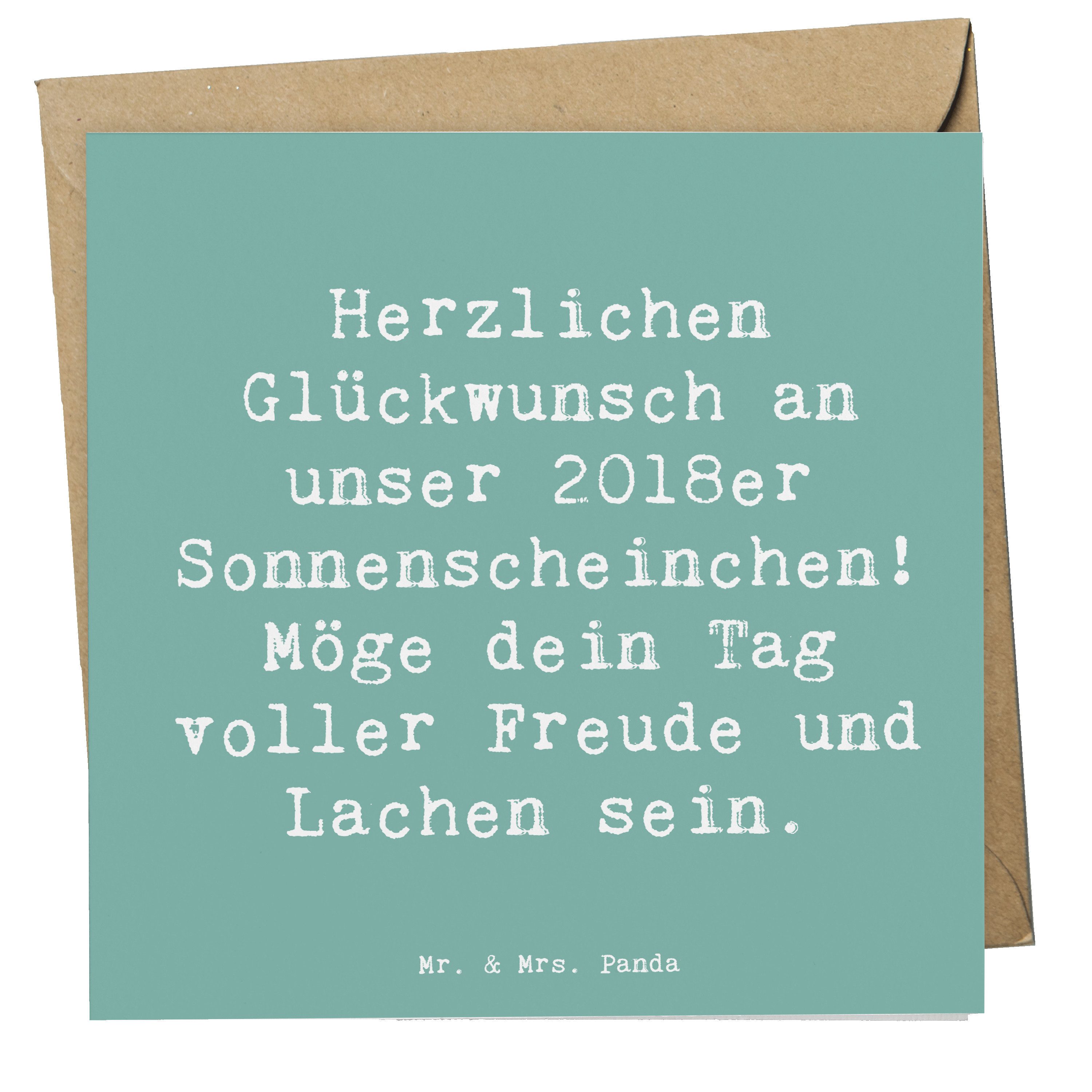 Grußkarte Spruch 2018 Geburtstag Sonnenscheinchen - Meeresbrise - Geschenk, her