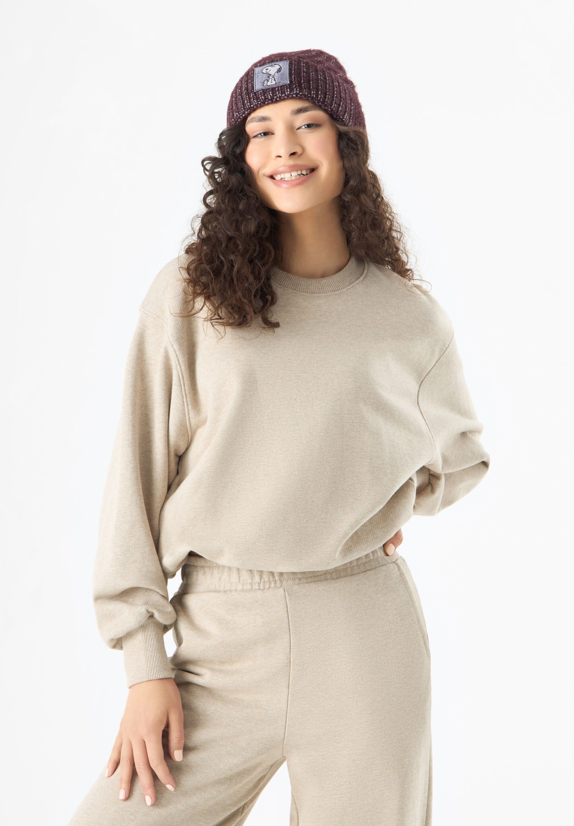 Codello Strickmütze (1-St) Mit Snoopy-Patch