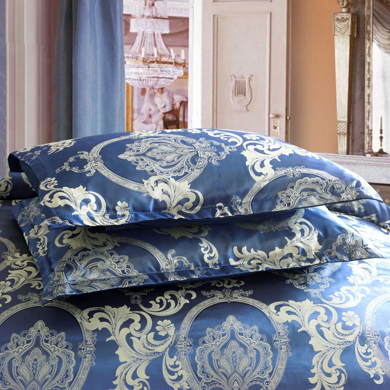BYSURE Bettwäsche, Polyester, 3 teilig, Satin-Bettbezug, günstig online kaufen