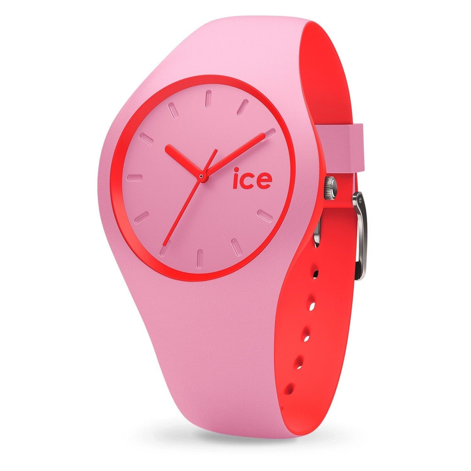 ice-watch Quarzuhr, Ice Watch Rosa Damenuhr mit Silikonarmband 001491