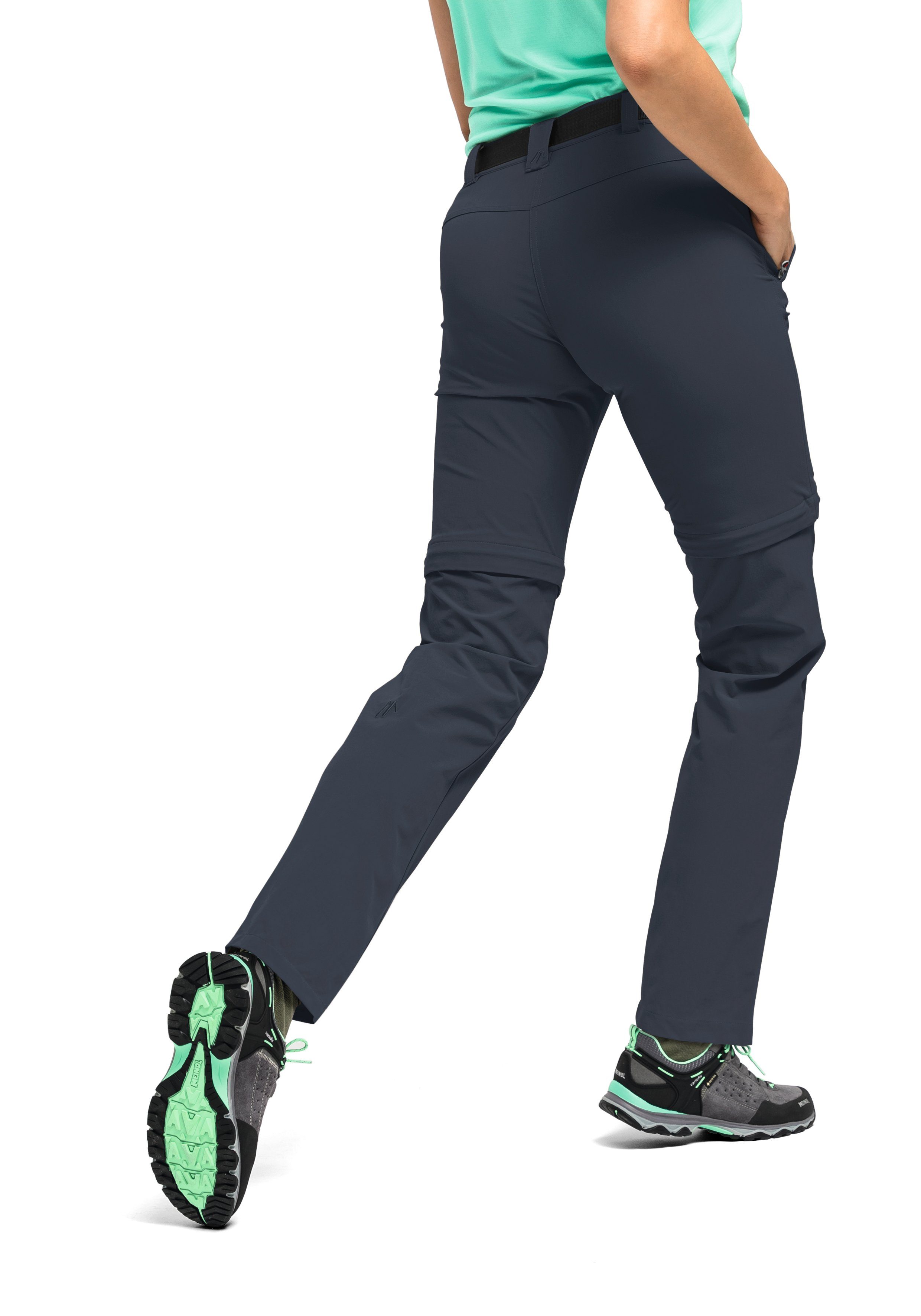 Maier Sports Outdoorhose Nata 2 Damen Zip-Off Wanderhose, atmungsaktive Trekkinghose, Regular Fit