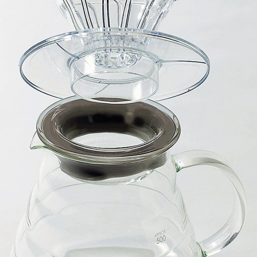 Hario Kaffeekanne V60 Kaffeekanne 600 mL, Server, Range Server, Borosilikatglas, 0.6 l