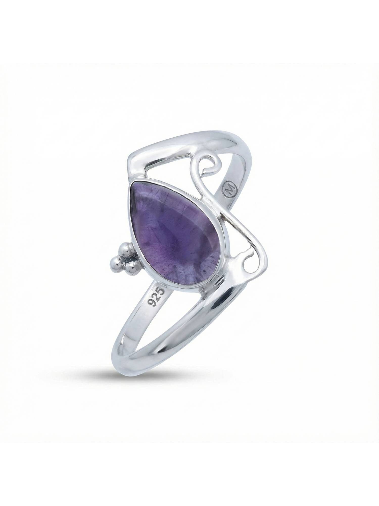 Silberring UHA aus 925 Silber mit Amethyst