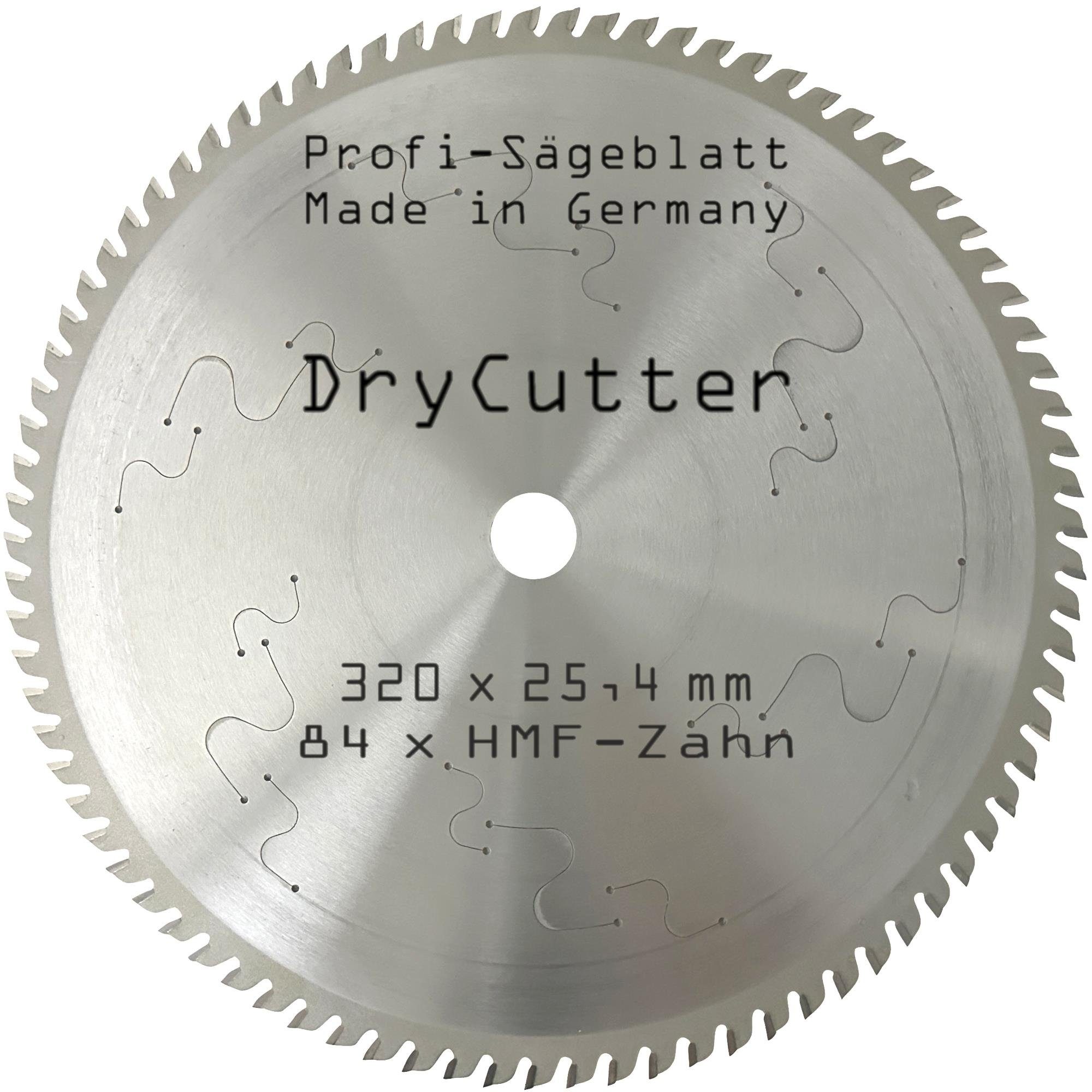 BauSupermarkt24 Kreissägeblatt Sägeblatt Dry-Cutter 320 x 25,4 mm für  Kreissäge Alu Kunstoff Stahl