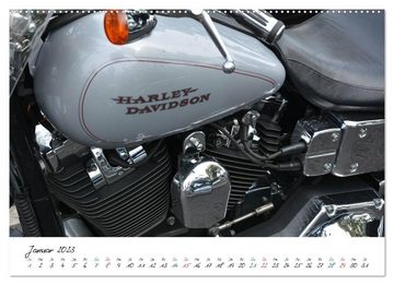 CALVENDO Wandkalender Harley Davidson - Details einer Legende (Premium, hochwertiger DIN A2 Wandkalender 2023, Kunstdruck in Hochglanz)