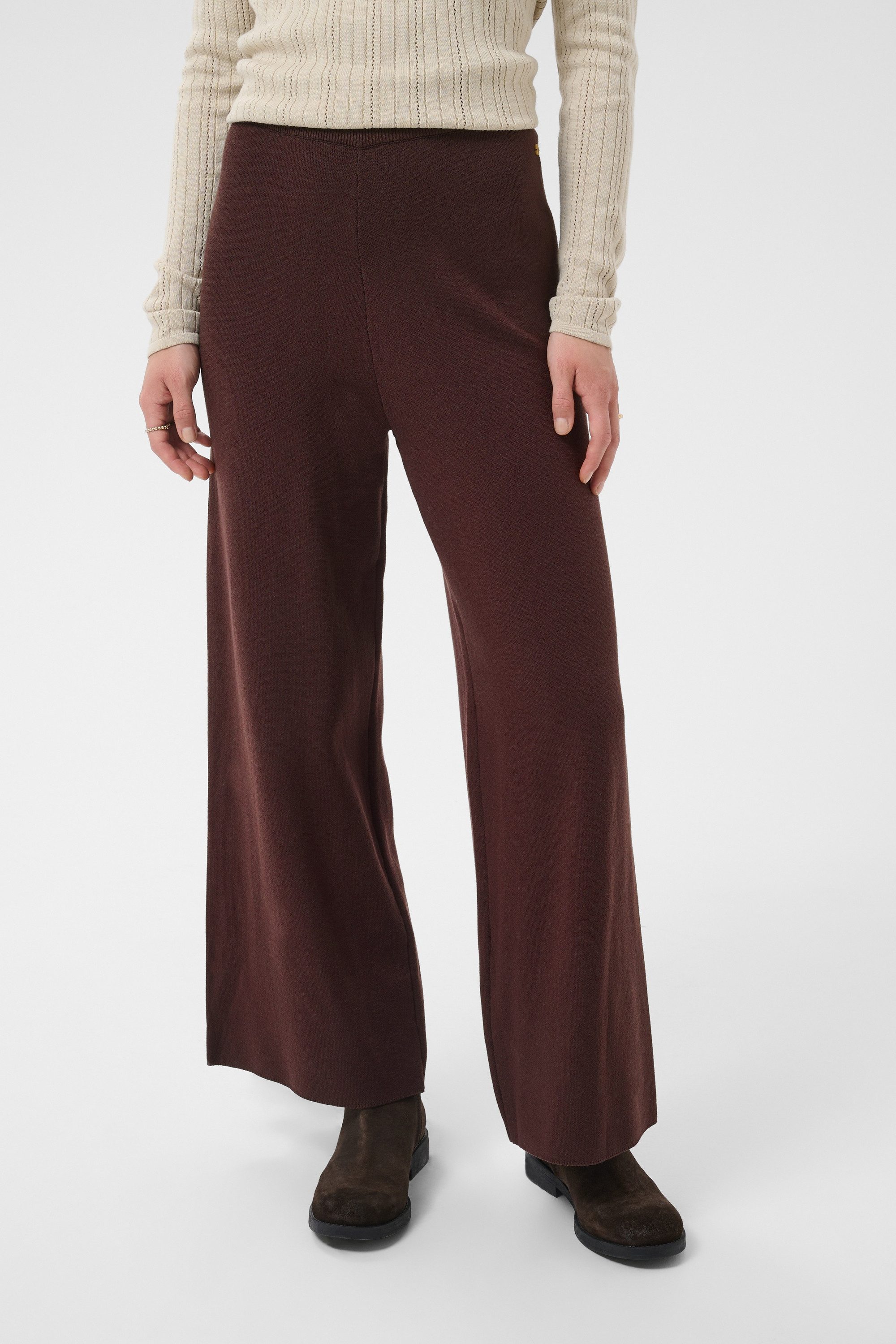 Cream Stoffhose Casual Hose CRDela