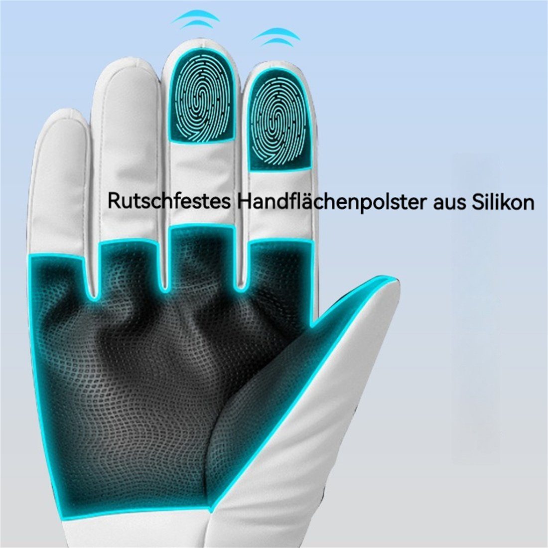 Handschuhe, Reiten Wintersport-Skihandschuhe, warme winddichte Skihandschuhe DÖRÖY Lila unisex