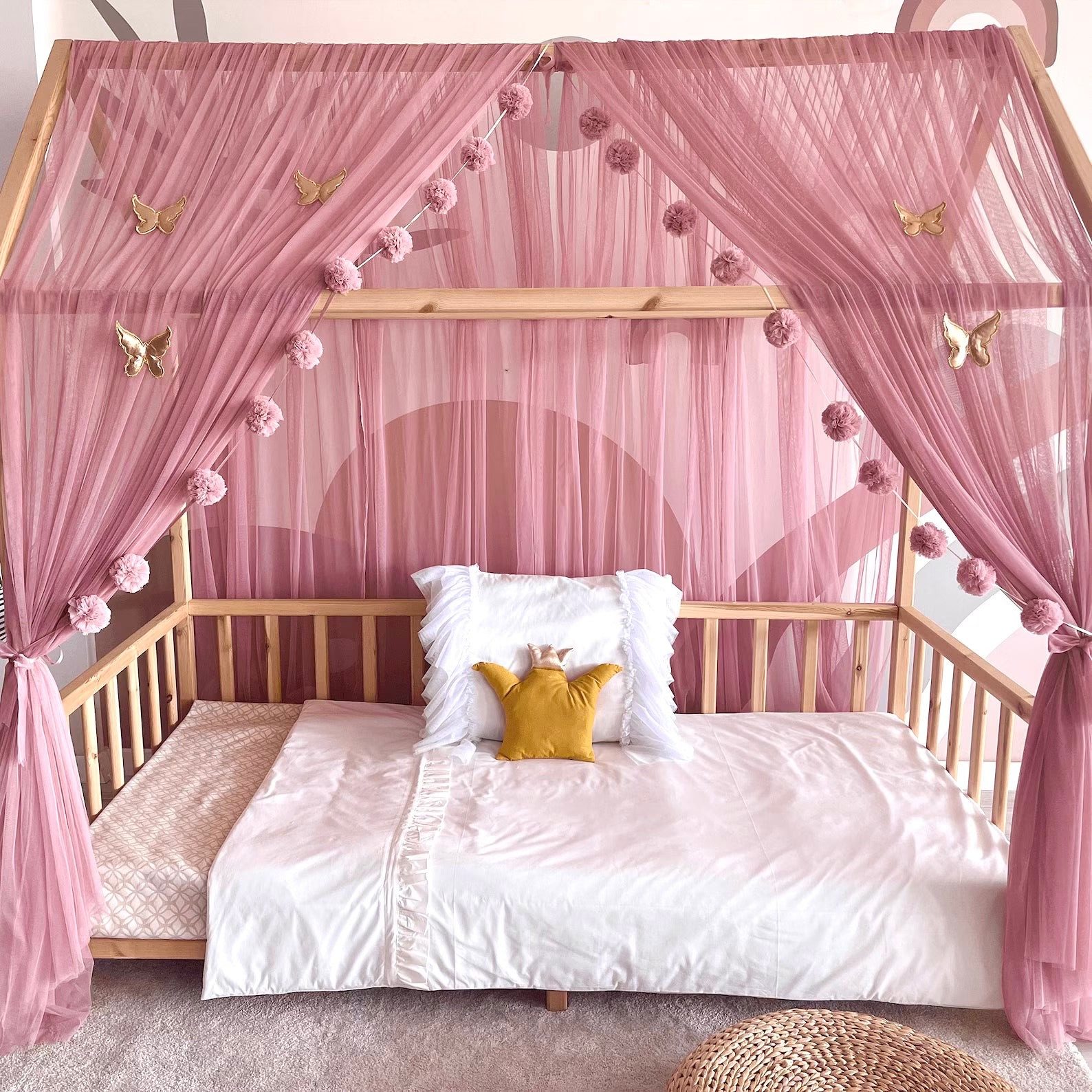 Baby Fancyroom Betthimmel Betthimmel Tüll Hausbett günstig online kaufen