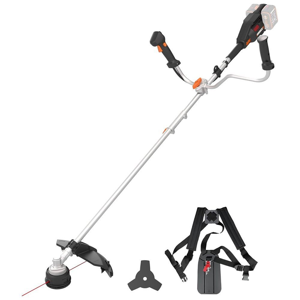 Worx Elektro-Rasentrimmer Worx Akku-Sense 40V ohne Akku und Ladegerät WG084E.9 Rasentrimmer