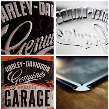 Nostalgic-Art Metallschild Blechschild 30 x 40 cm - Harley-Davidson - Harley-Davidson Garage
