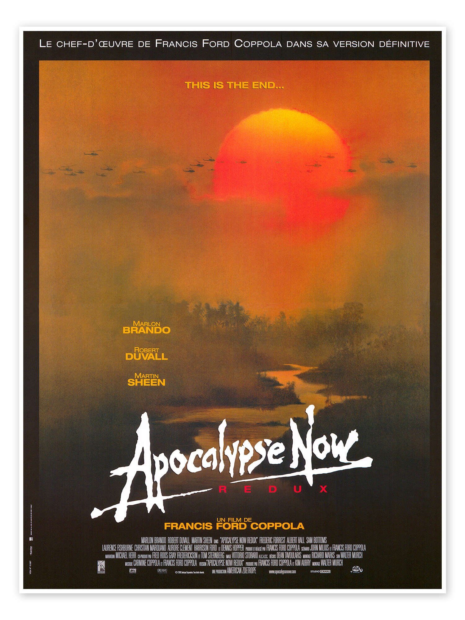Posterlounge Wandbild Apocalypse Now, Vintage Entertainment Collection, erhältlich als Poster, Leinwandbild, Wandsticker oder Acrylglasbild