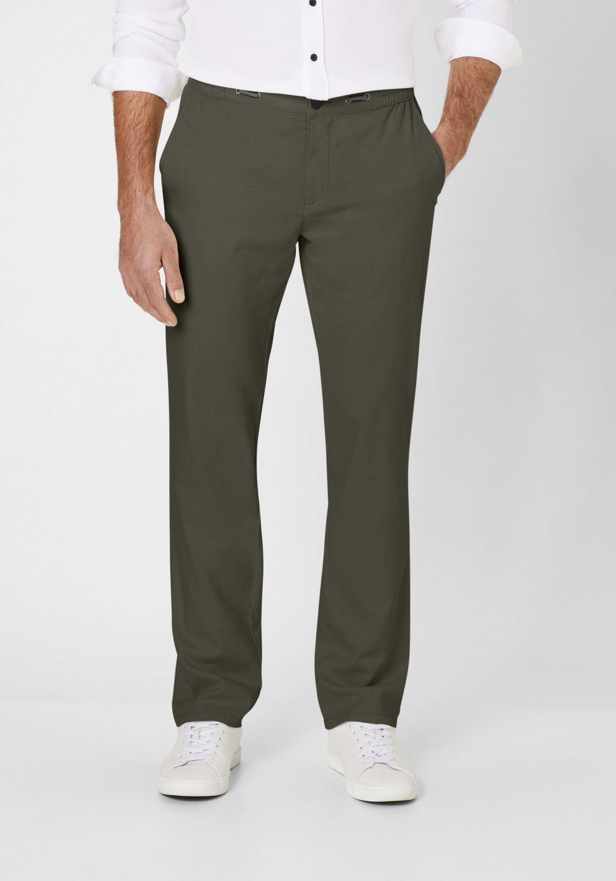 Redpoint Sehr oliv Stretch-Chinohose Carden leichte Chinohose