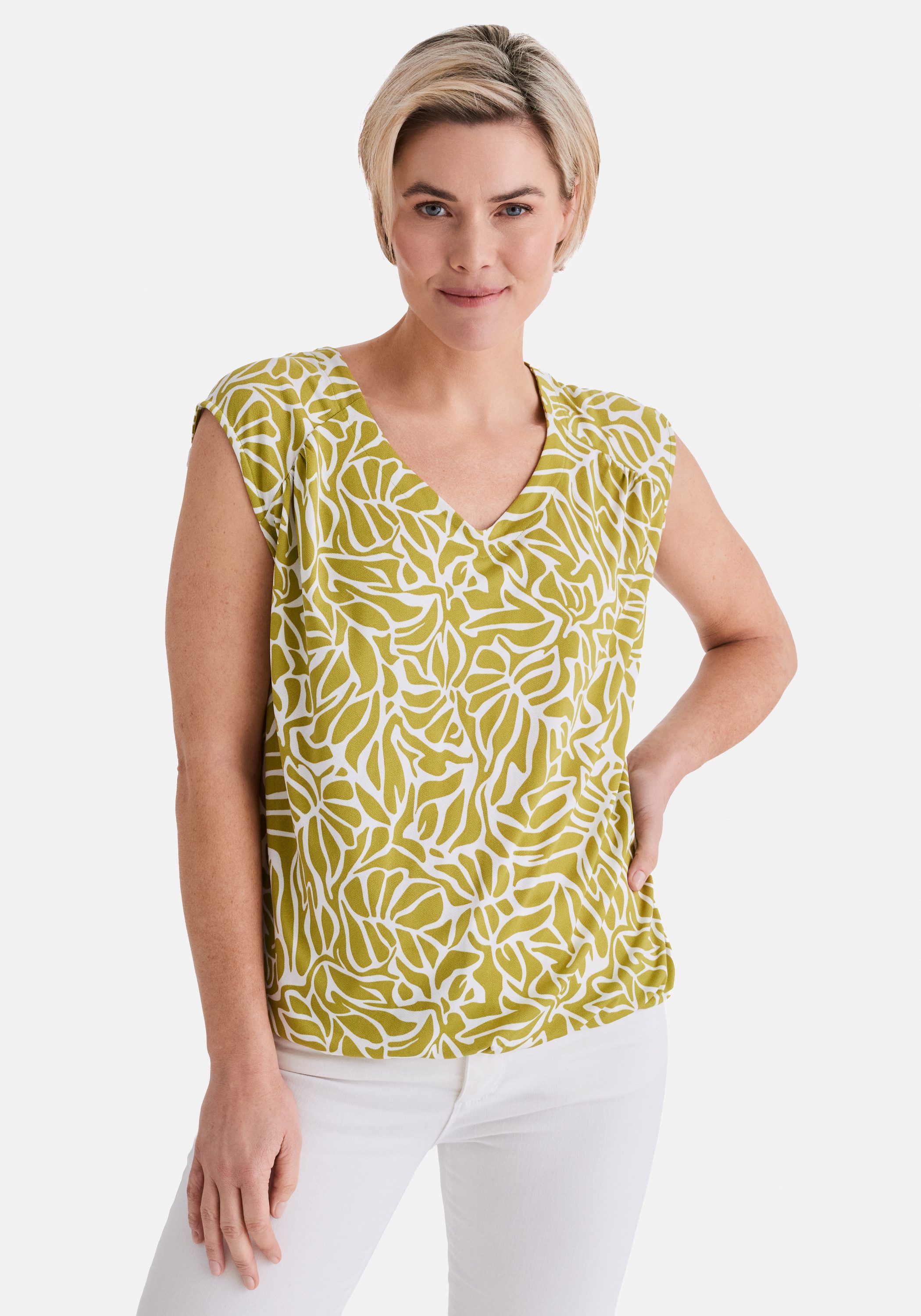 STOOKER WOMEN Shirttop VEGA Print Top Blusentop Regular Fit für Damen