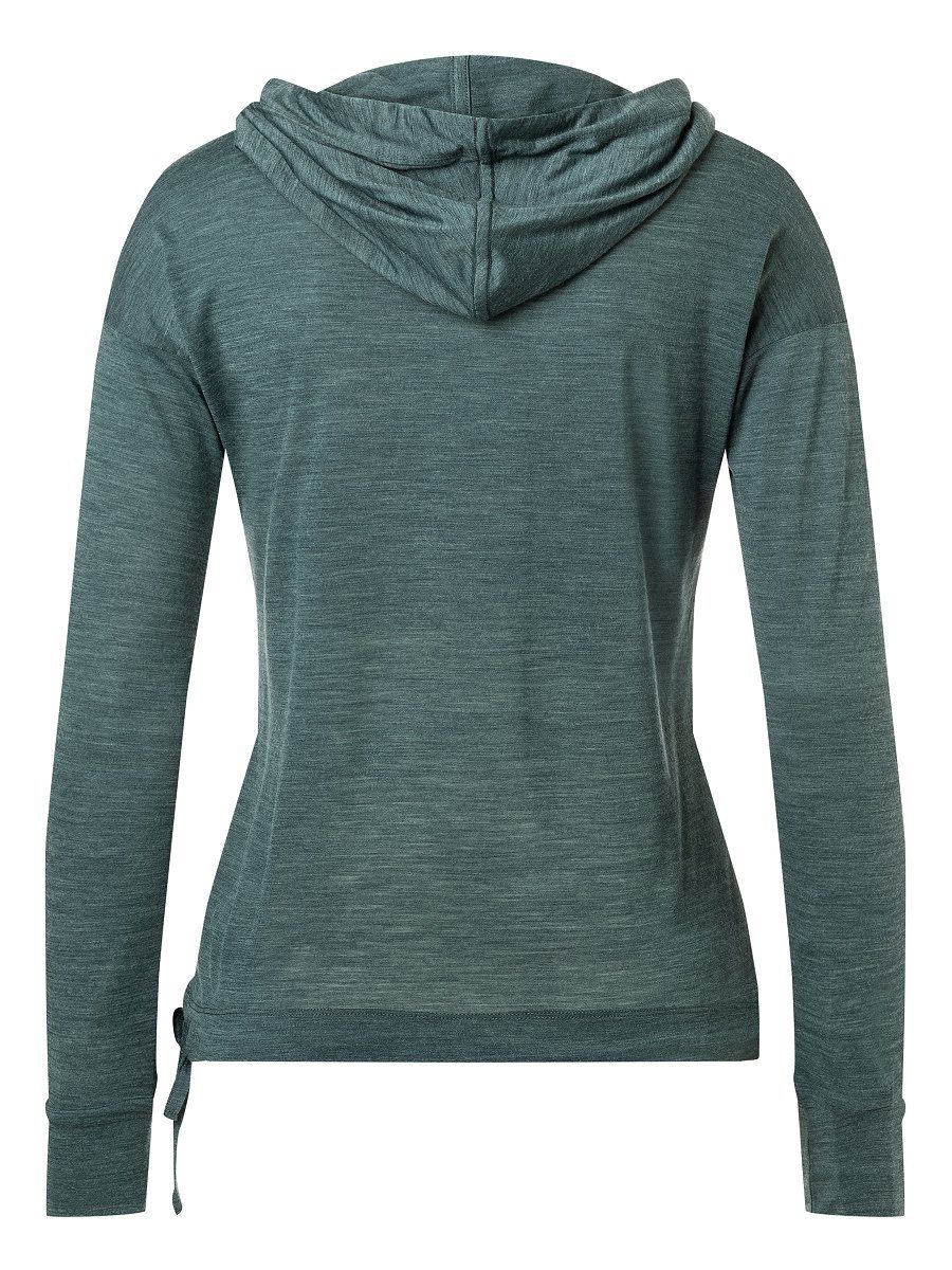 W optimaler Merino Hoodie FUNNEL Hoodie Merino-Materialmix Melange Chic HOODIE SUPER.NATURAL Urban